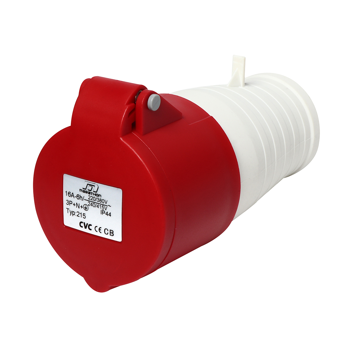 เพาเวอร์ปลั๊ก-เมียติดสาย 16 A3P+N+E IP44 MARATHON รุ่น M322-5030 ราคา ฿63.6