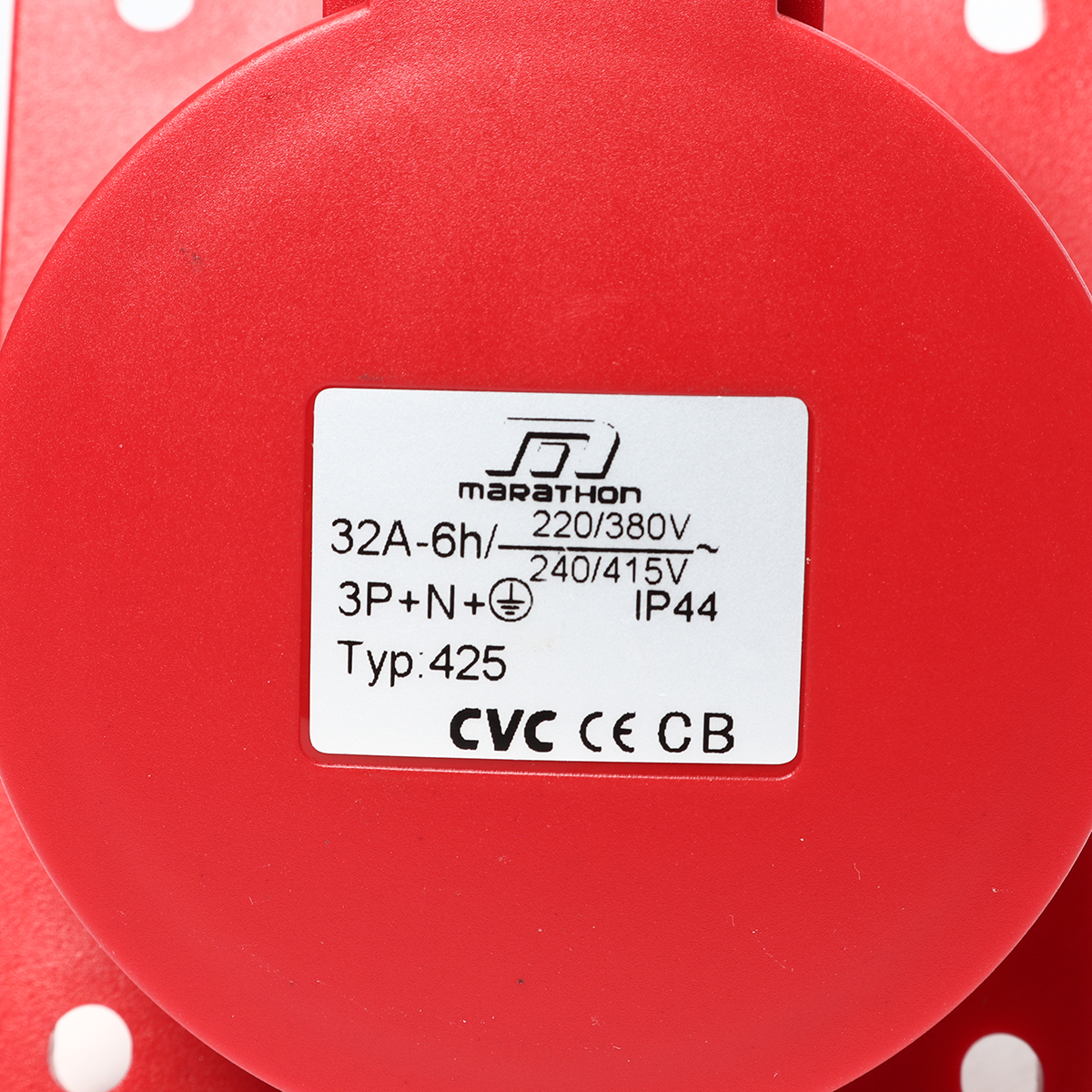 เพาเวอร์ปลั๊ก-เมียฝังเฉียง 32A 3P+N+E IP44 MARATHON รุ่น 5085 รูปที่ 3