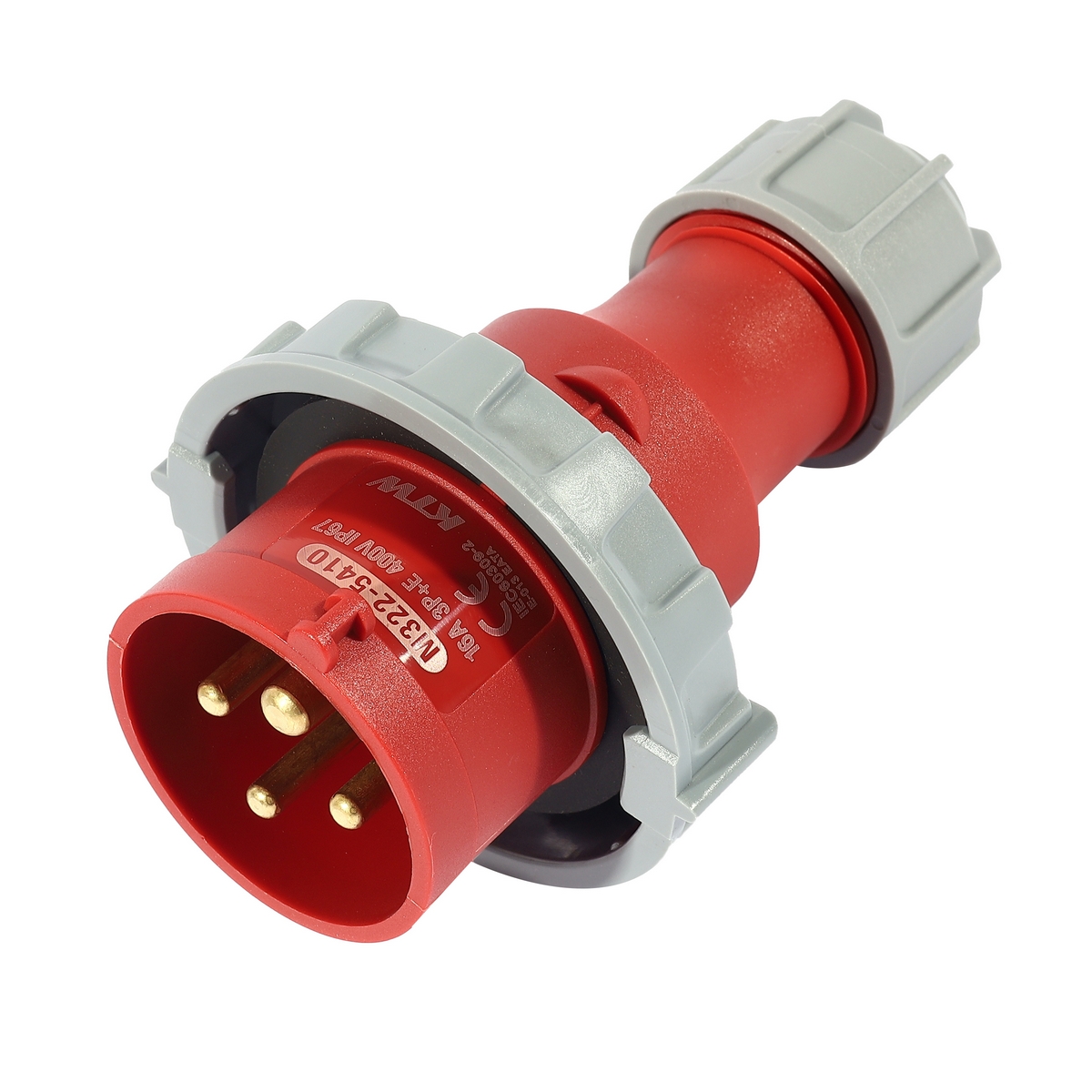 ปลั๊กตัวผู้ 3P+E 16A-6H 400V IP67 MARATHON รุ่น 5410 ราคา ฿72