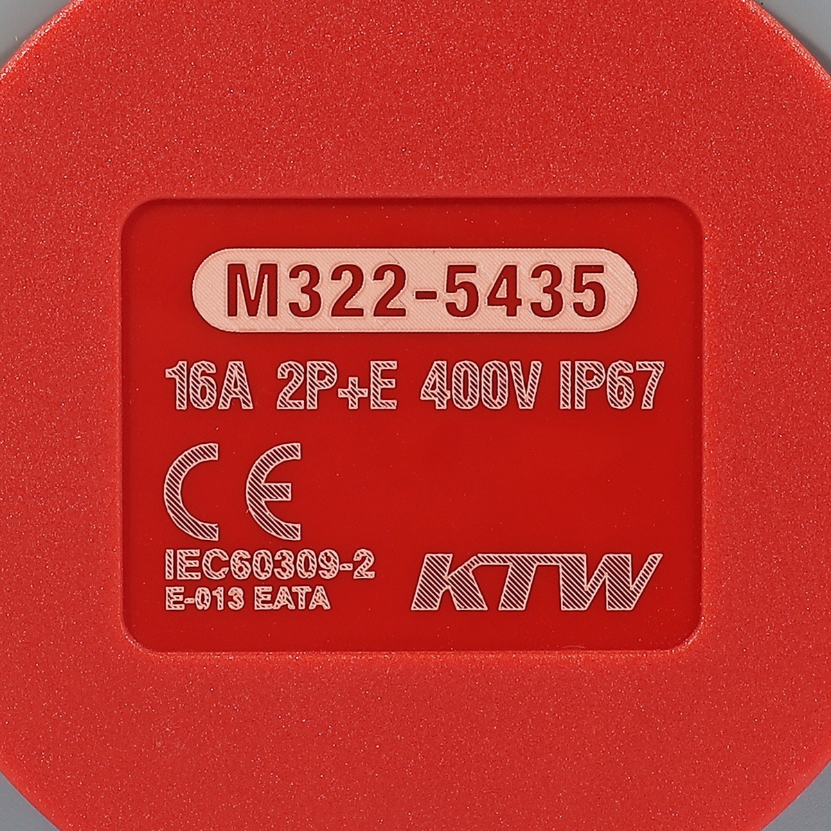 ปลั๊กตัวเมีย 2P+E 16A-6H 400V IP67 MARATHON รุ่น 5435 รูปที่ 4
