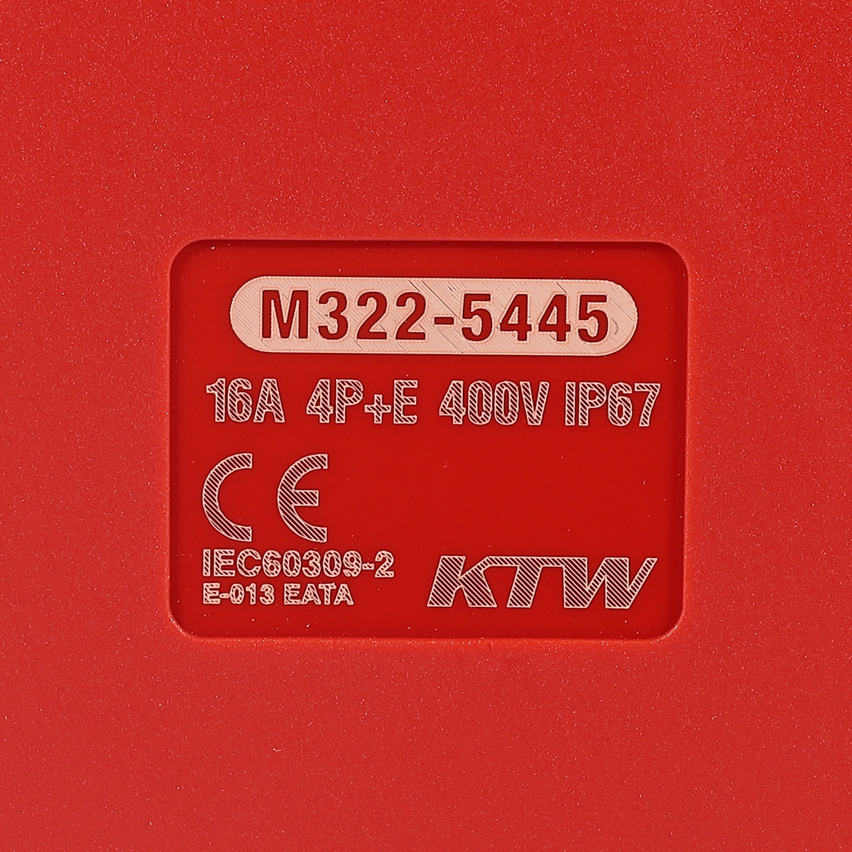 ปลั๊กตัวเมีย 4P+E 16A-6H 400V IP67 MARATHON รุ่น 5445 รูปที่ 4