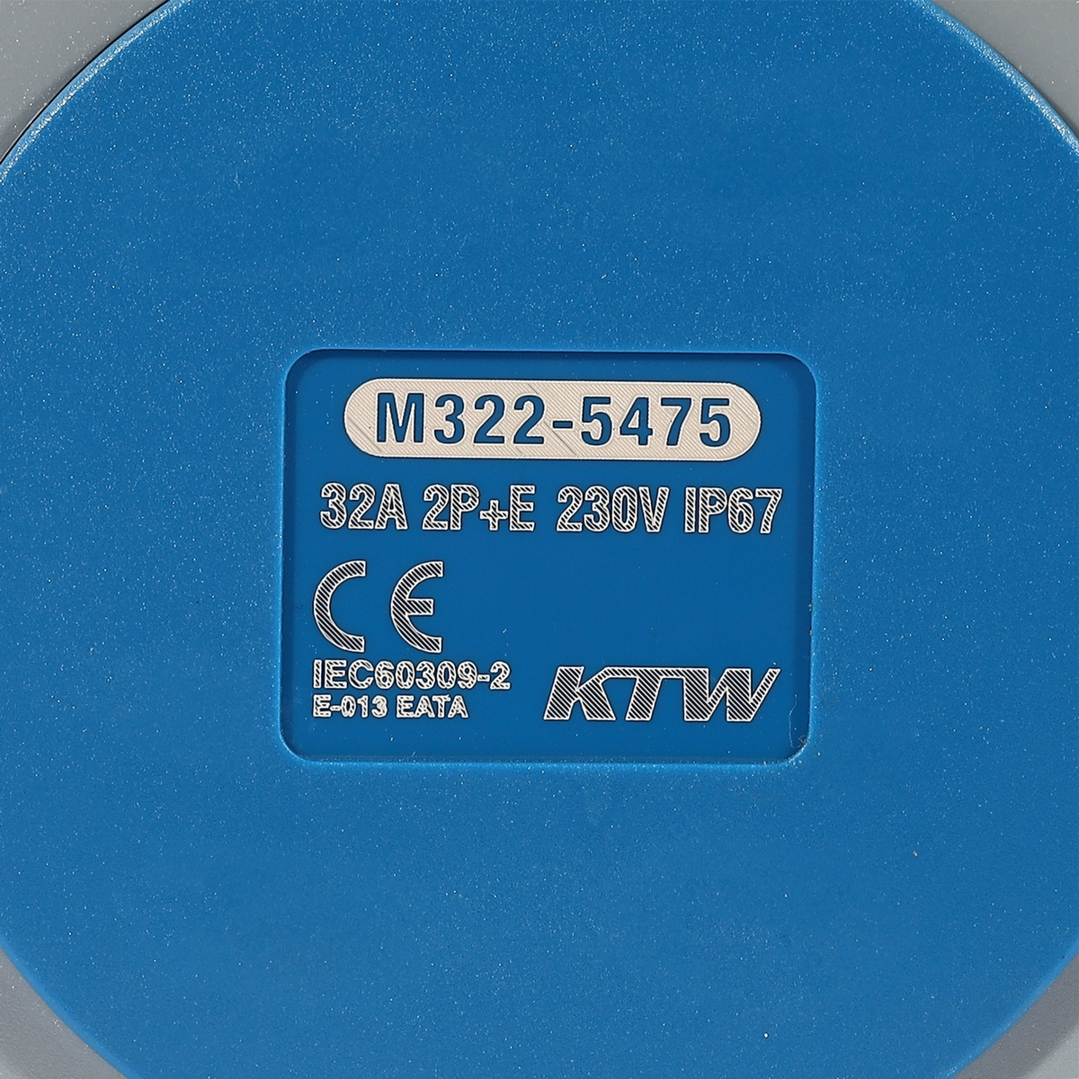 ปลั๊ก-เมียติดผนัง 2P+E 32A-6H 230V IP67 MARATHON รุ่น 5475 รูปที่ 5