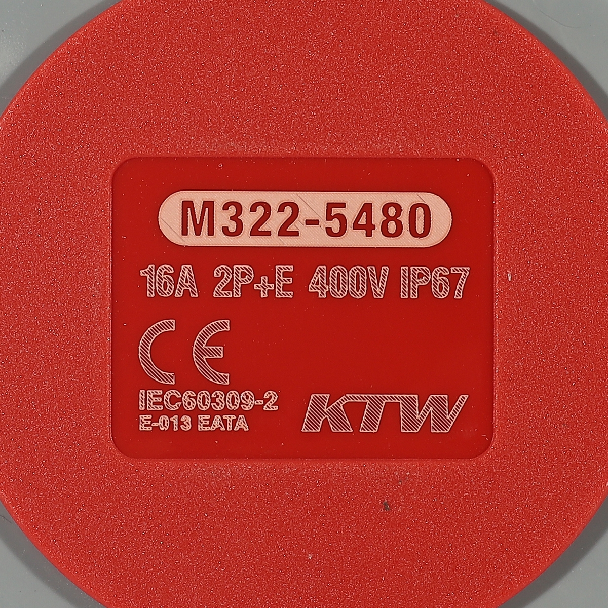 ปลั๊ก-เมียติดผนัง 2P+E 16A-6H 400V IP67 MARATHON รุ่น 5480 รูปที่ 5