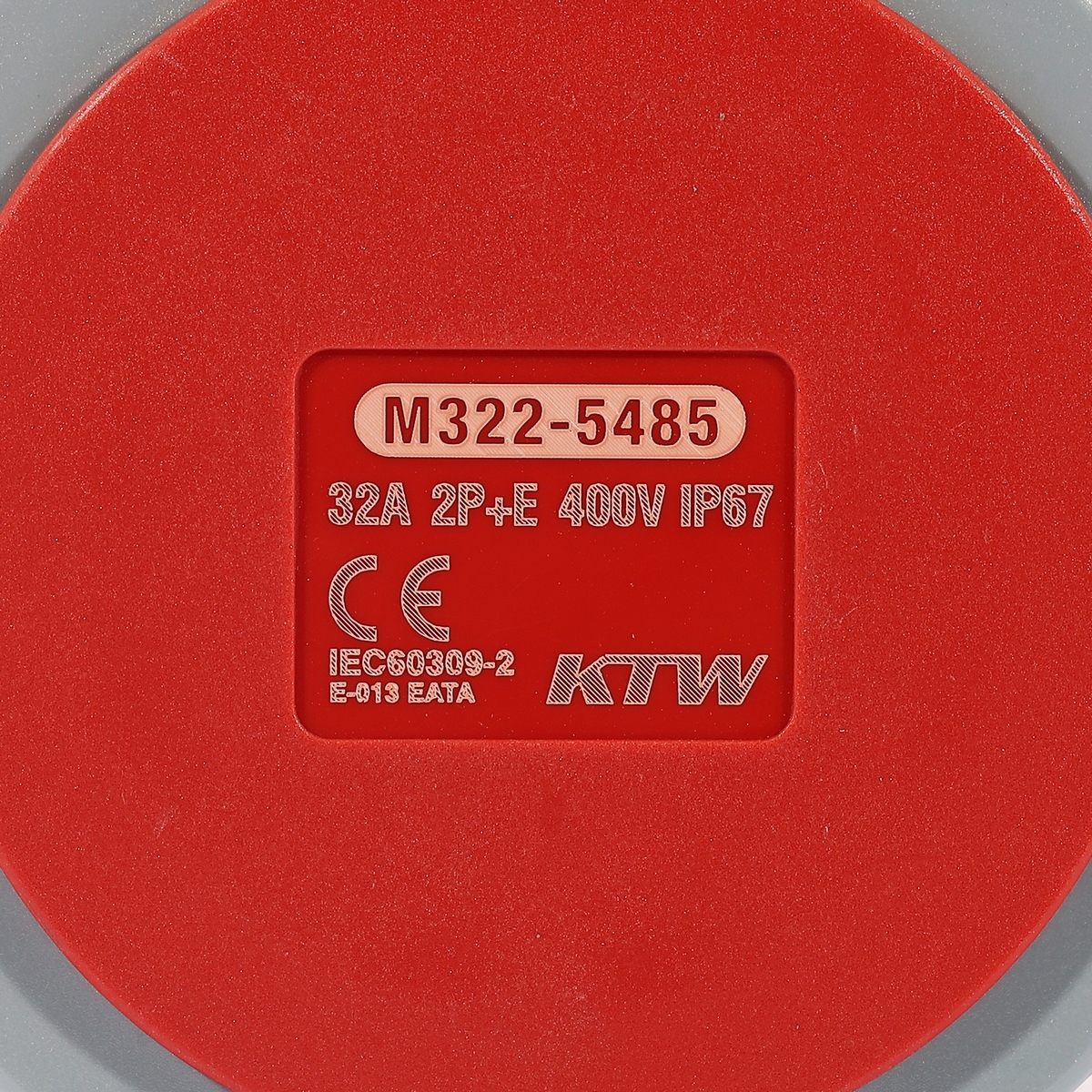 ปลั๊ก-เมียติดผนัง 2P+E 32A-6H 400V IP67 MARATHON รุ่น 5485 รูปที่ 5