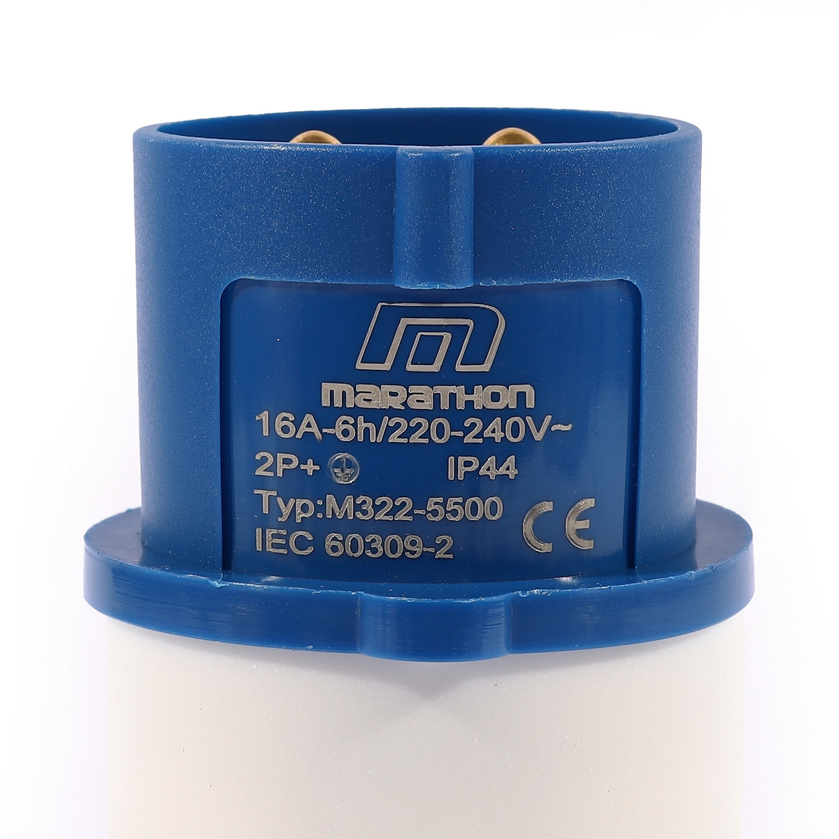 ปลั๊กตัวผู้ 16A 2P+E 220V IP44 MARATHON รุ่น M322-5500 รูปที่ 4