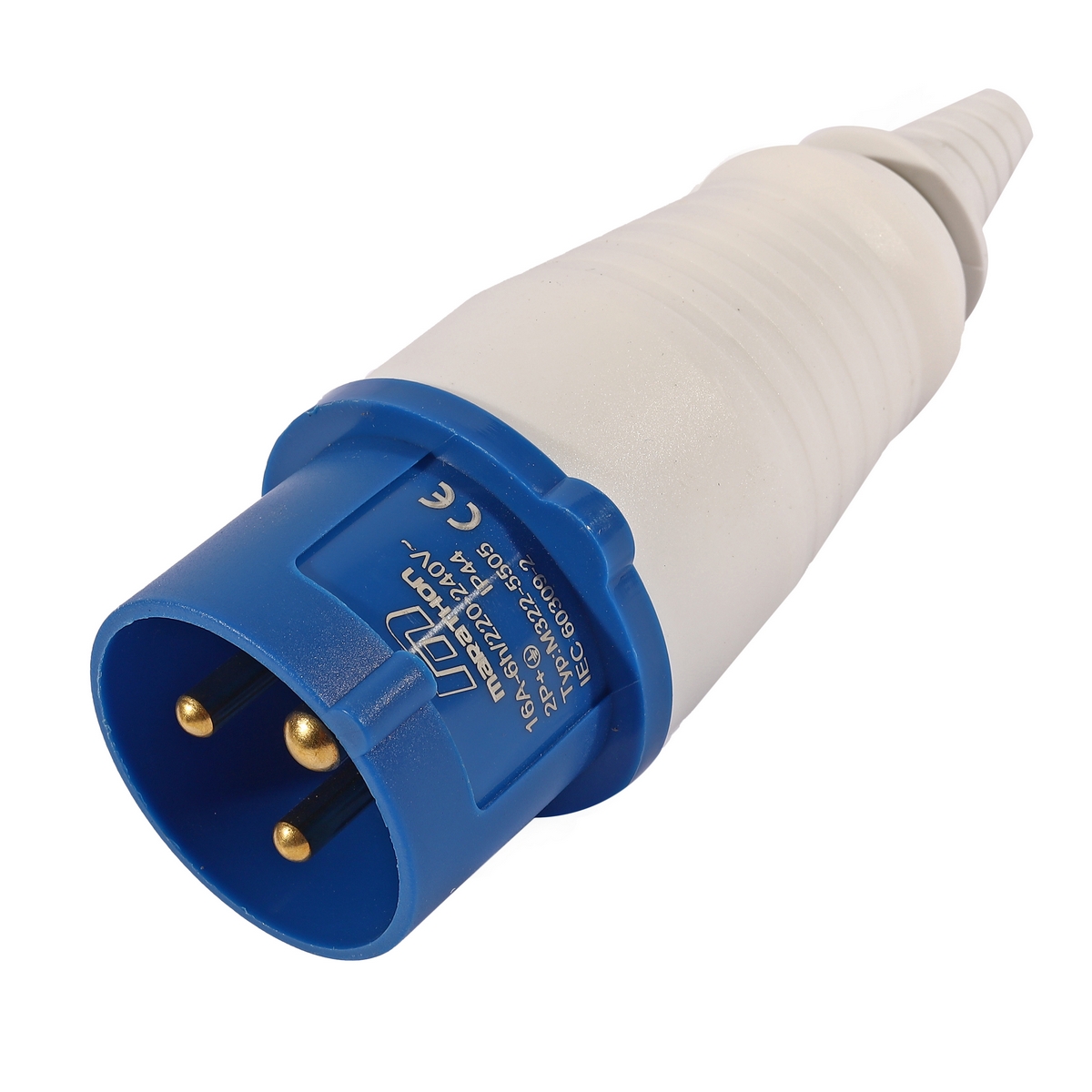 ปลั๊กตัวผู้ 16A 2P+E 220V (A) IP44 MARATHON รุ่น 5505 ราคา ฿30