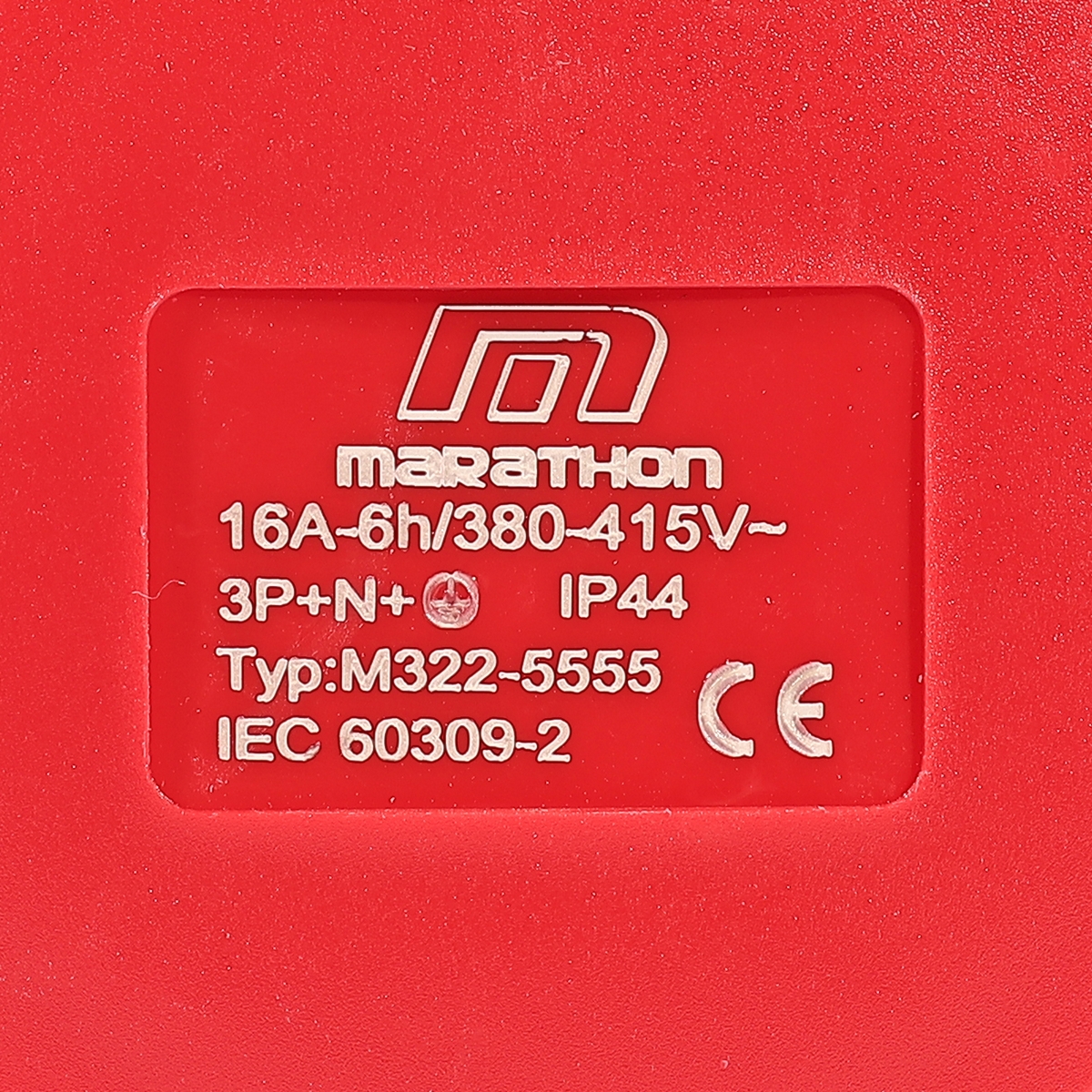 ปลั๊กตัวเมียติดผนัง 16A3P+N+E 380V IP44 MARATHON รุ่น 5555 รูปที่ 4