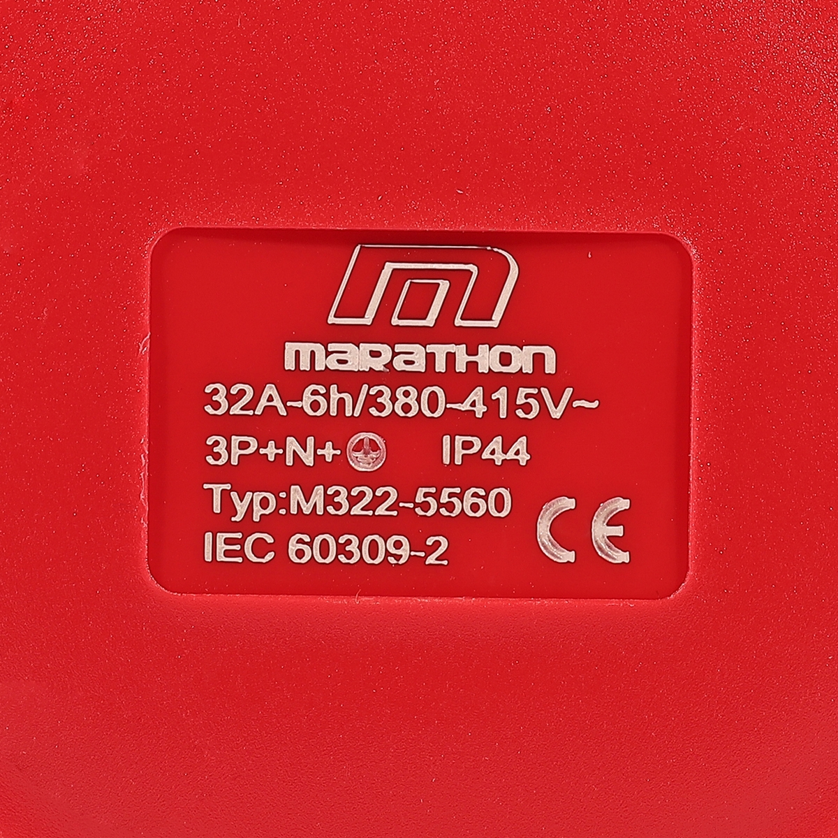 ปลั๊กตัวเมียติดผนัง 32A3P+N+E 380V IP44 MARATHON รุ่น 5560 รูปที่ 4