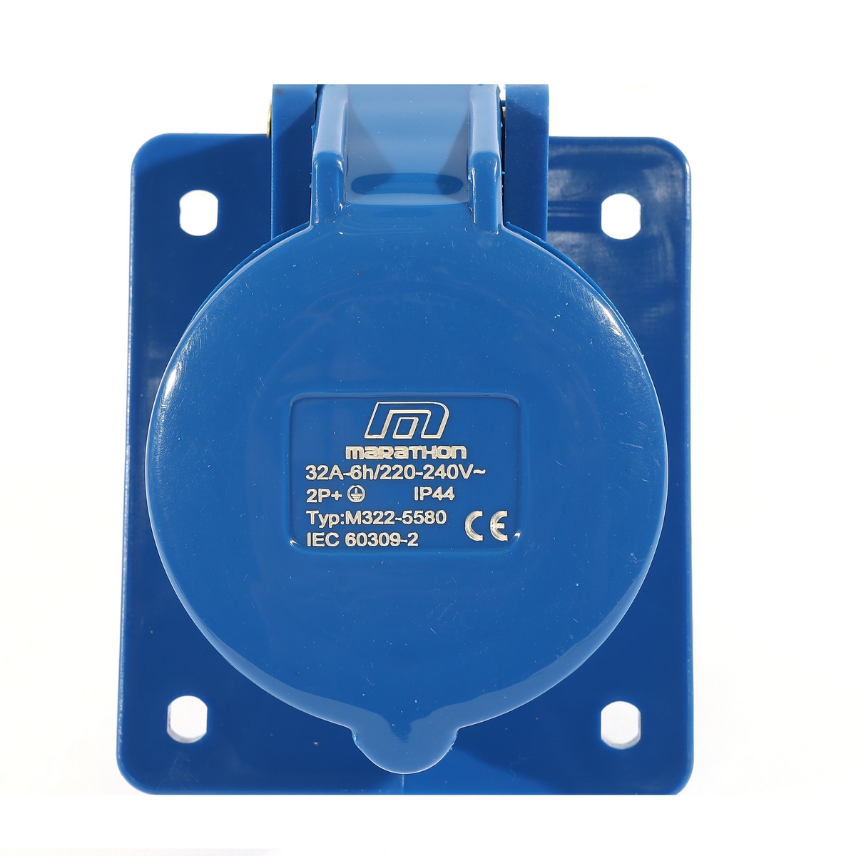 ปลั๊กตัวเมียฝังเฉียง 32A2P+E 220V IP44 MARATHON รุ่น 5580 รูปที่ 4