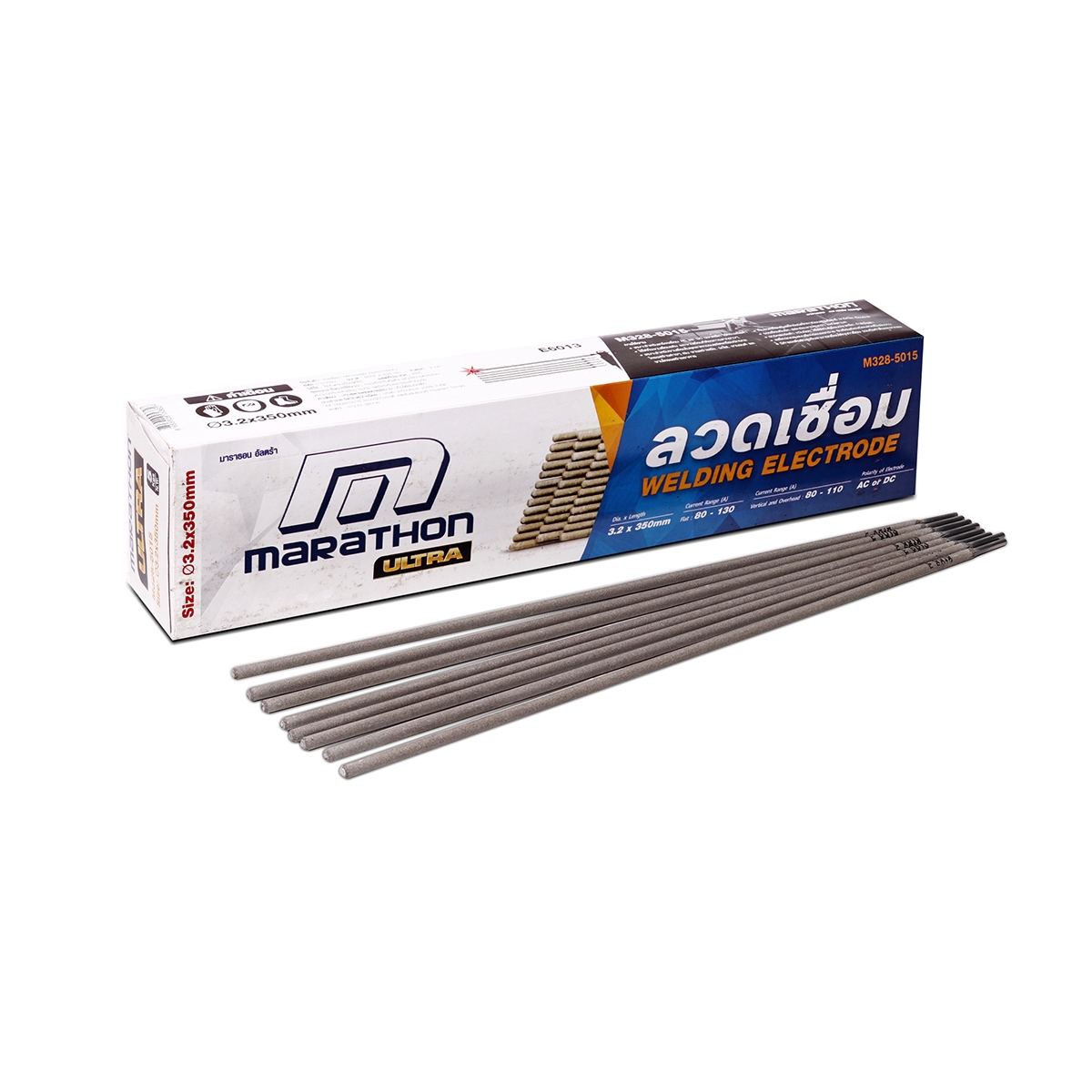 ลวดเชื่อมไฟฟ้า E6013#3.2 -5KG(4PAC/BOX) MARATHON รุ่น 5015 ราคา ฿1,386