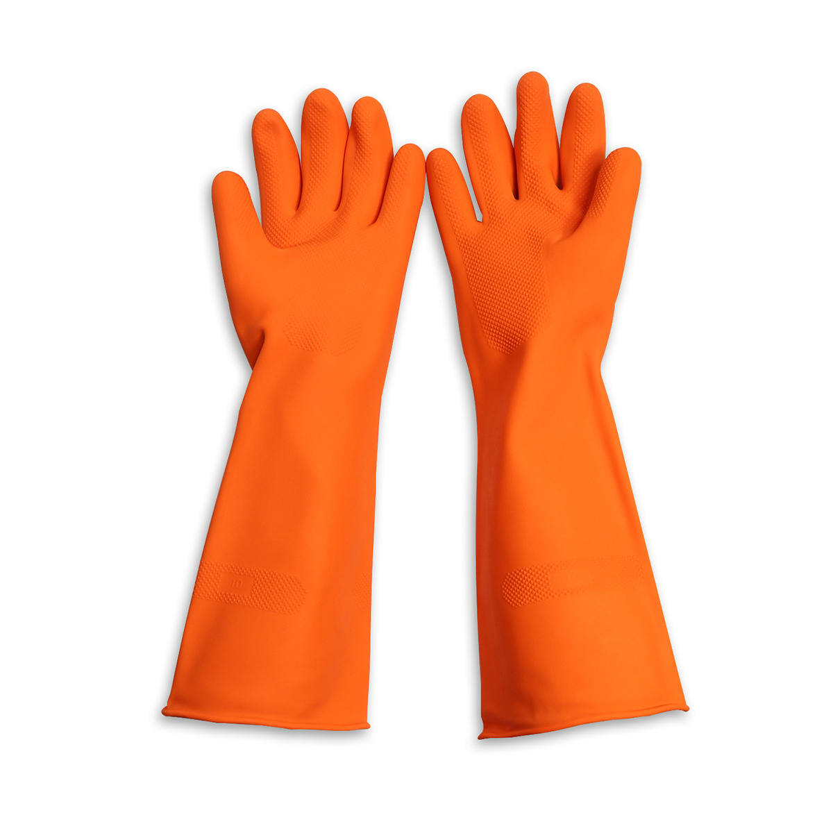 ถุงมือยางธรรมชาติ ส้ม 16"ไซส์ L STRONGMAN MASTER GLOVE รูปที่ 5