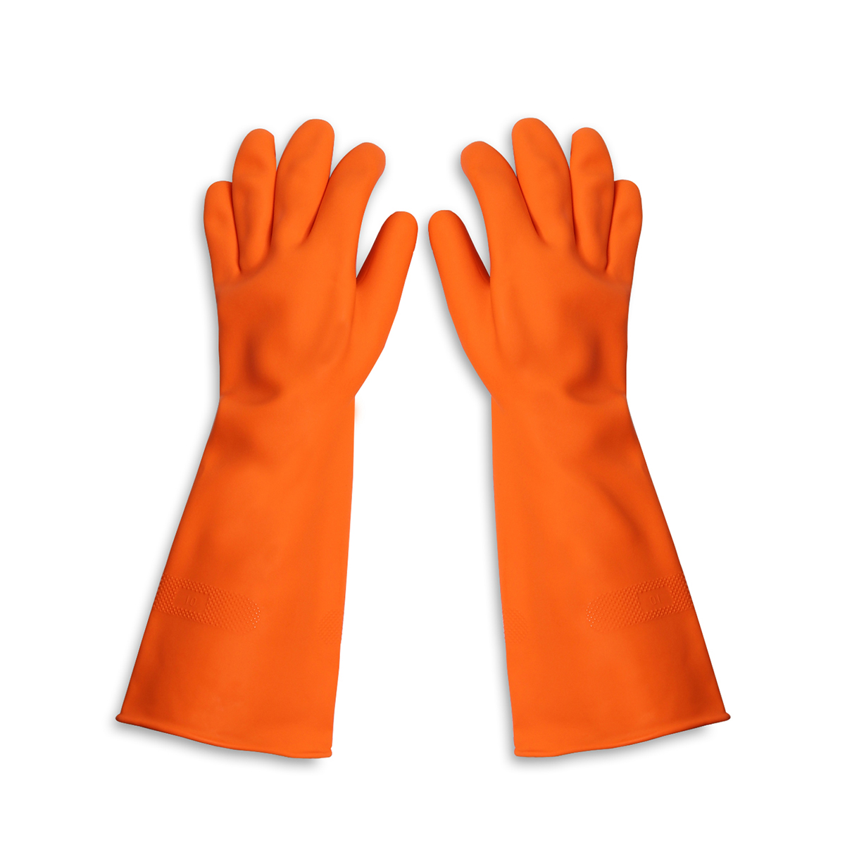 ถุงมือยางธรรมชาติ ส้ม 16"ไซส์XL STRONGMAN MASTER GLOVE ราคา ฿62.4