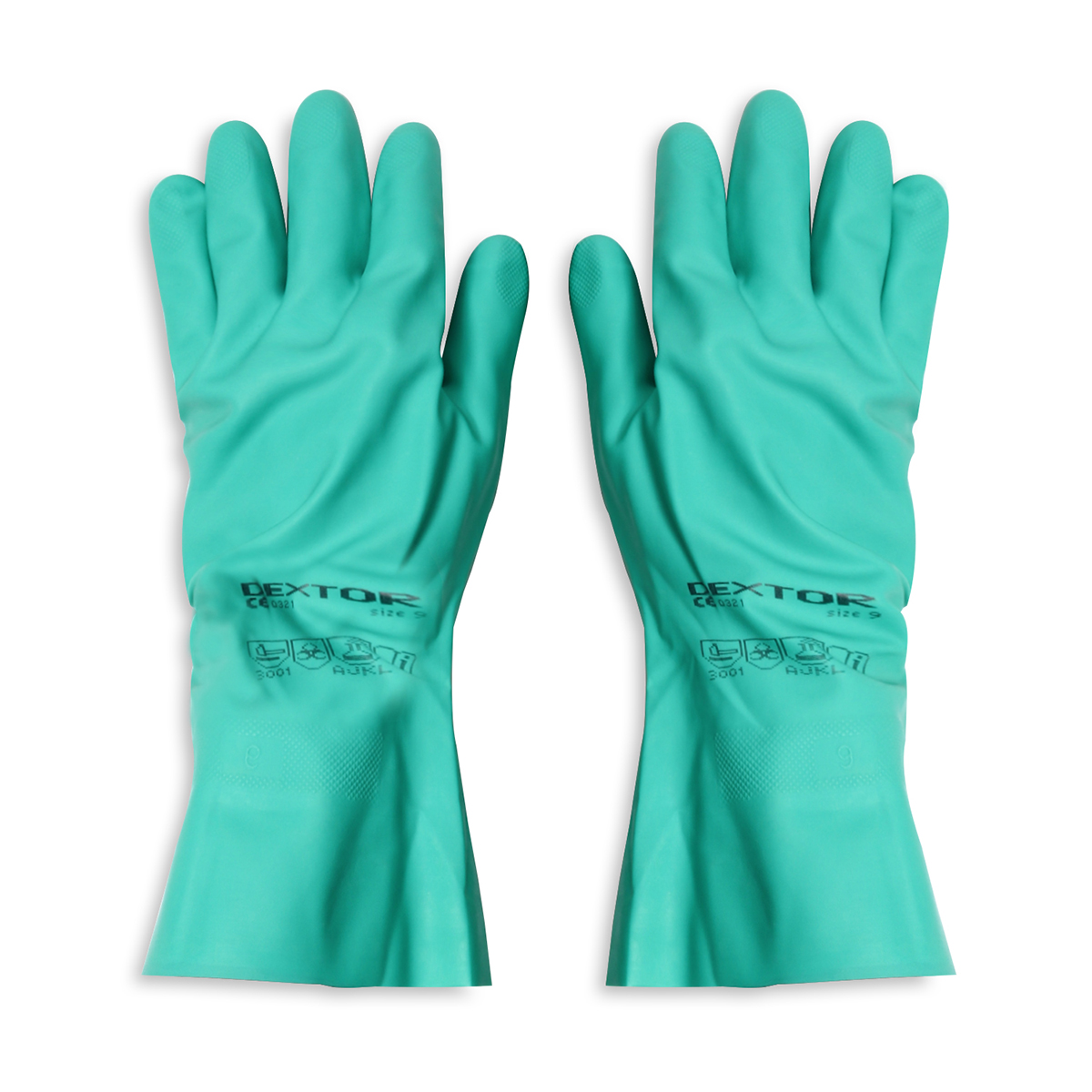 ถุงมือยางไนไตร สีเขียว ไซส์ L DEXTOR MASTER GLOVE ราคา ฿52.8