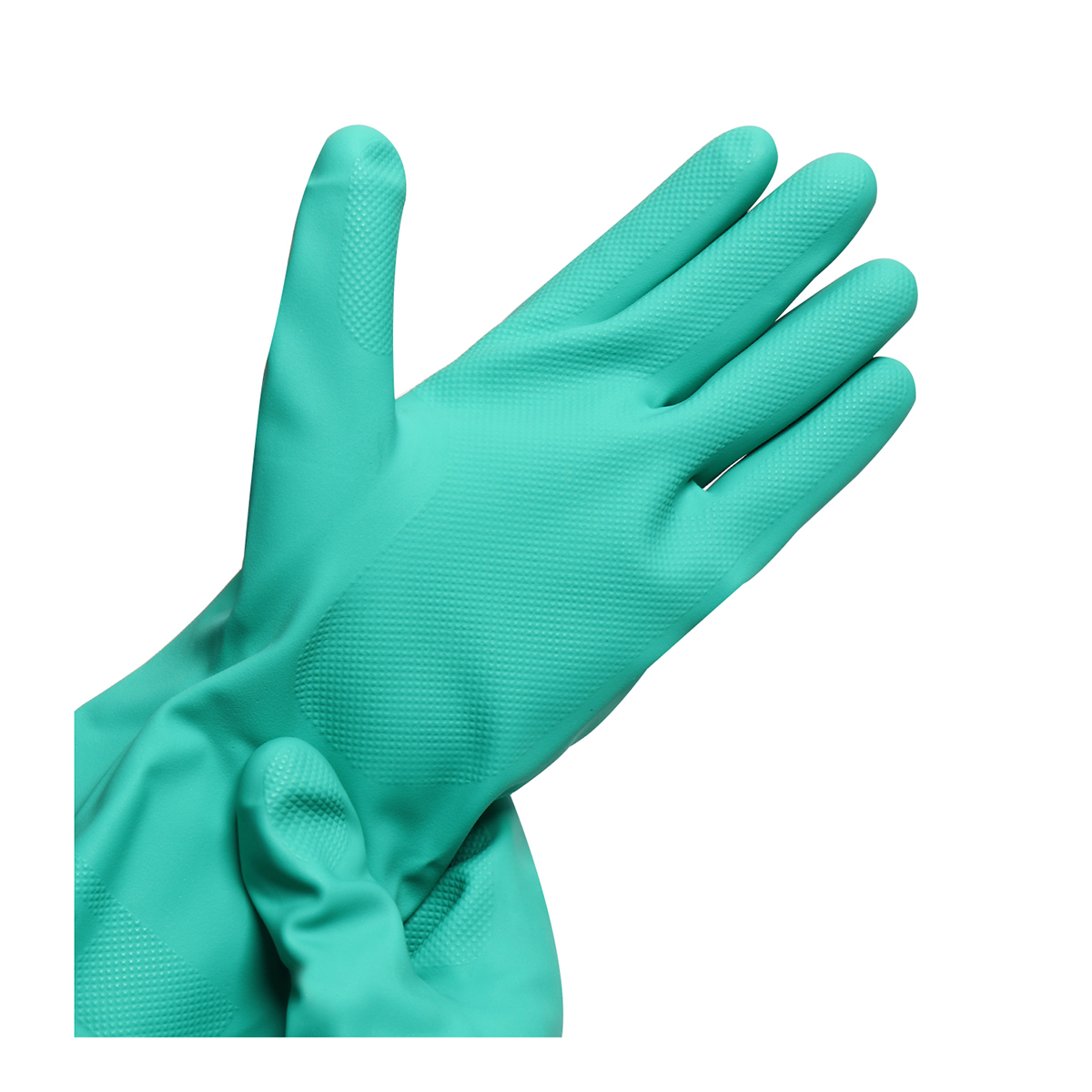 ถุงมือยางไนไตร สีเขียว ไซส์ L DEXTOR MASTER GLOVE รูปที่ 2