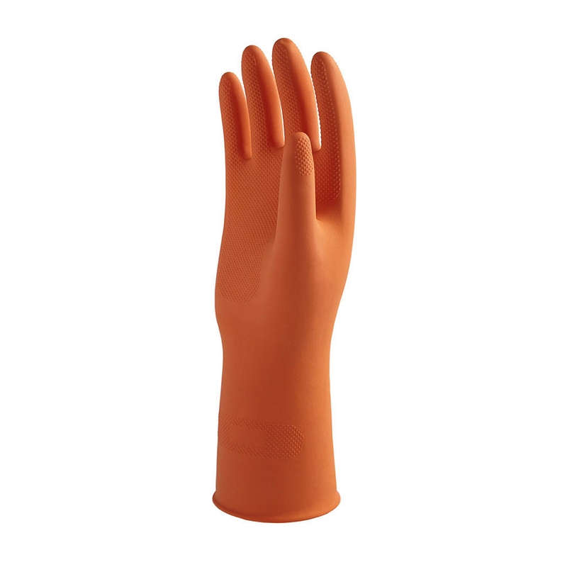 ถุงมือยางธรรมชาติ สีส้ม13"ไซส์L MASTER GLOVE รุ่น 1ST STAR รูปที่ 3