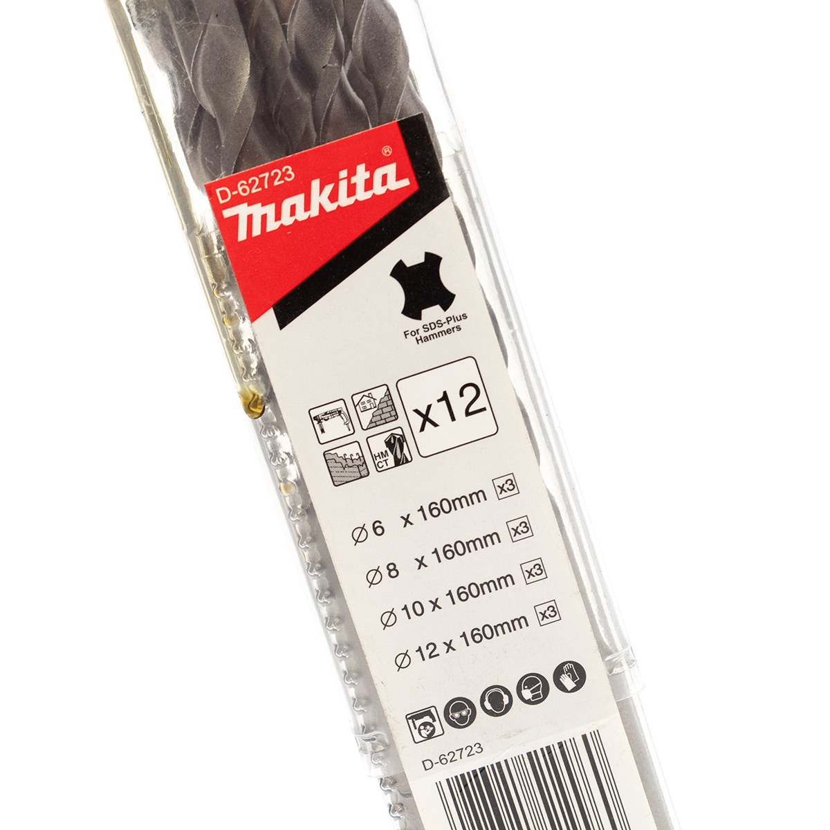ดอกสว่าน SDS D-62723 (12 ดอก/1 ชุด) 6-12MM MAKITA รุ่น 002706 รูปที่ 4