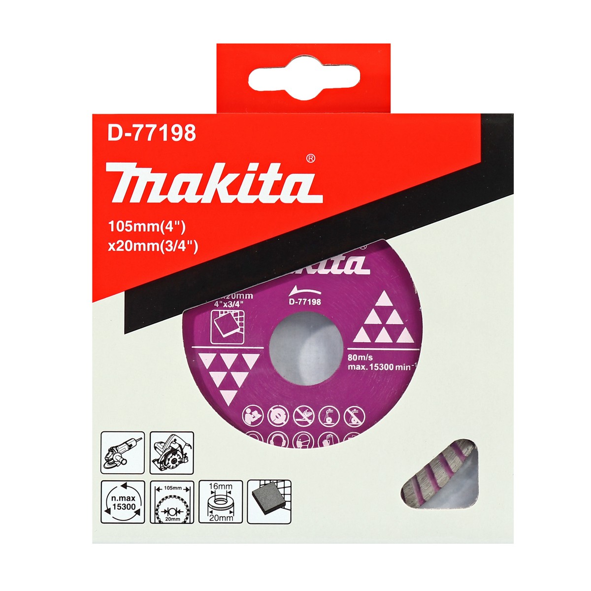 MAKITA D-77198 DIAMOND WHEEL 105,CORRUGATED photo 4
