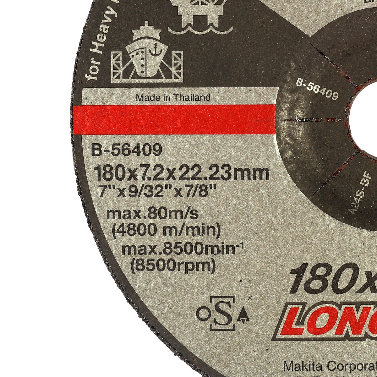 แผ่นเจียร 7" X 7.2 มม.A24S HEAVY MAKITA รุ่น B-56409 รูปที่ 4