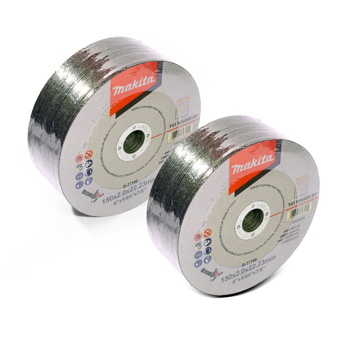 แผ่นตัด 6"X2MM เหล็ก/SS-ECO-INOX MAKITA รุ่น D-77160 รูปที่ 3