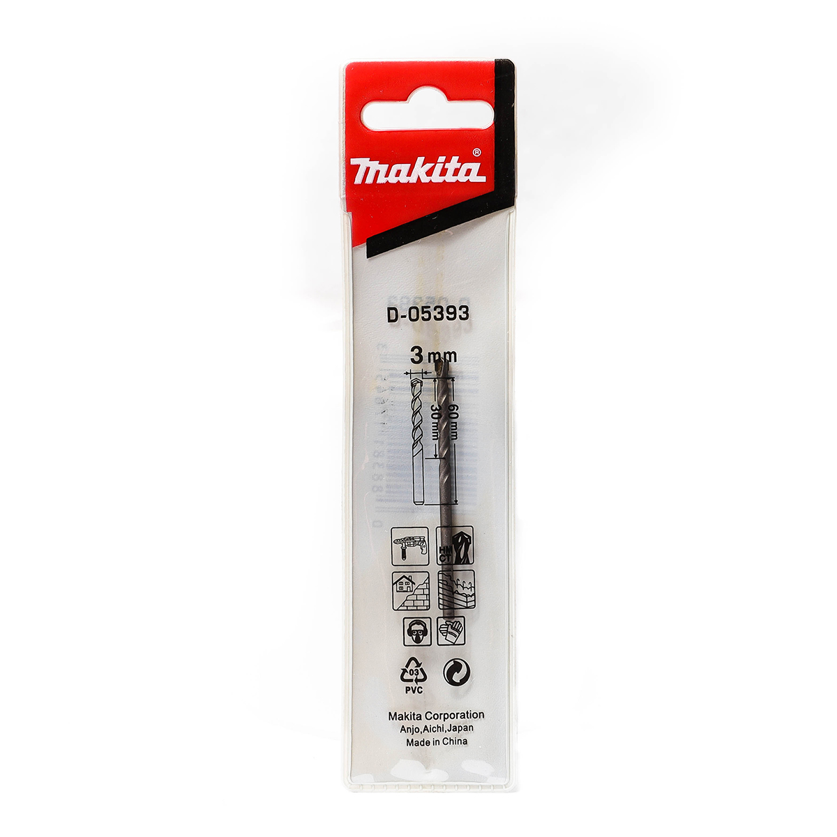 ดอกเจาะปูนตรง 3 X 60 MM D-05393/D-05228 MAKITA รุ่น 003460 รูปที่ 4