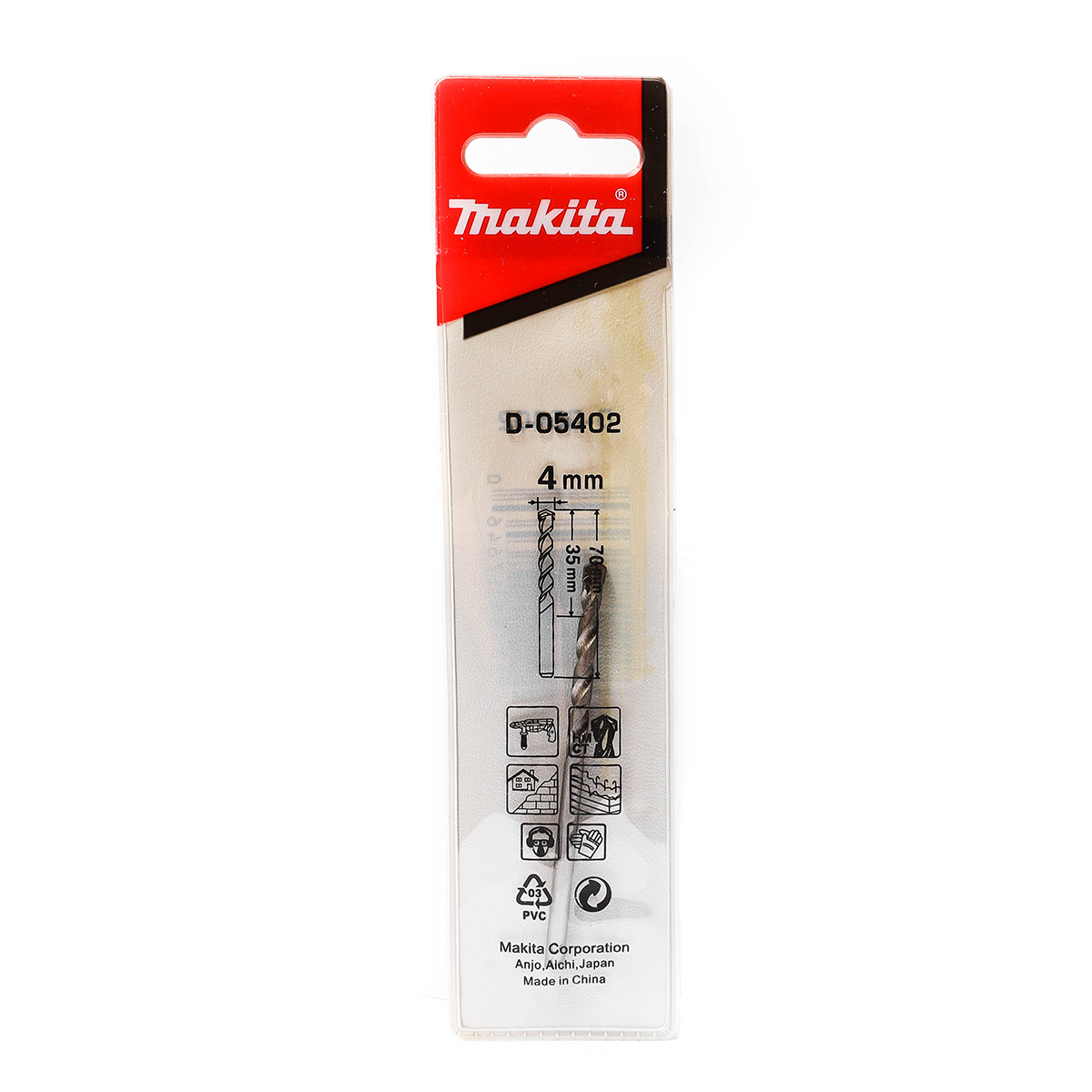 ดอกเจาะปูนตรง 4 X 70 MM D-05402/D-05234 MAKITA รุ่น 003460A รูปที่ 4