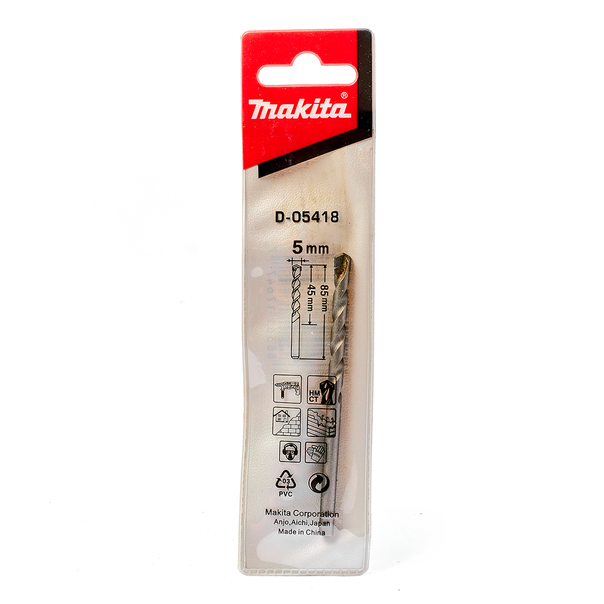 ดอกเจาะปูนตรง 5 X 85 MM D-05418/D-05240 MAKITA รุ่น 003460B รูปที่ 4