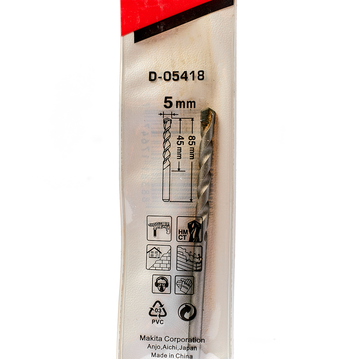 ดอกเจาะปูนตรง 5 X 85 MM D-05418/D-05240 MAKITA รุ่น 003460B รูปที่ 5