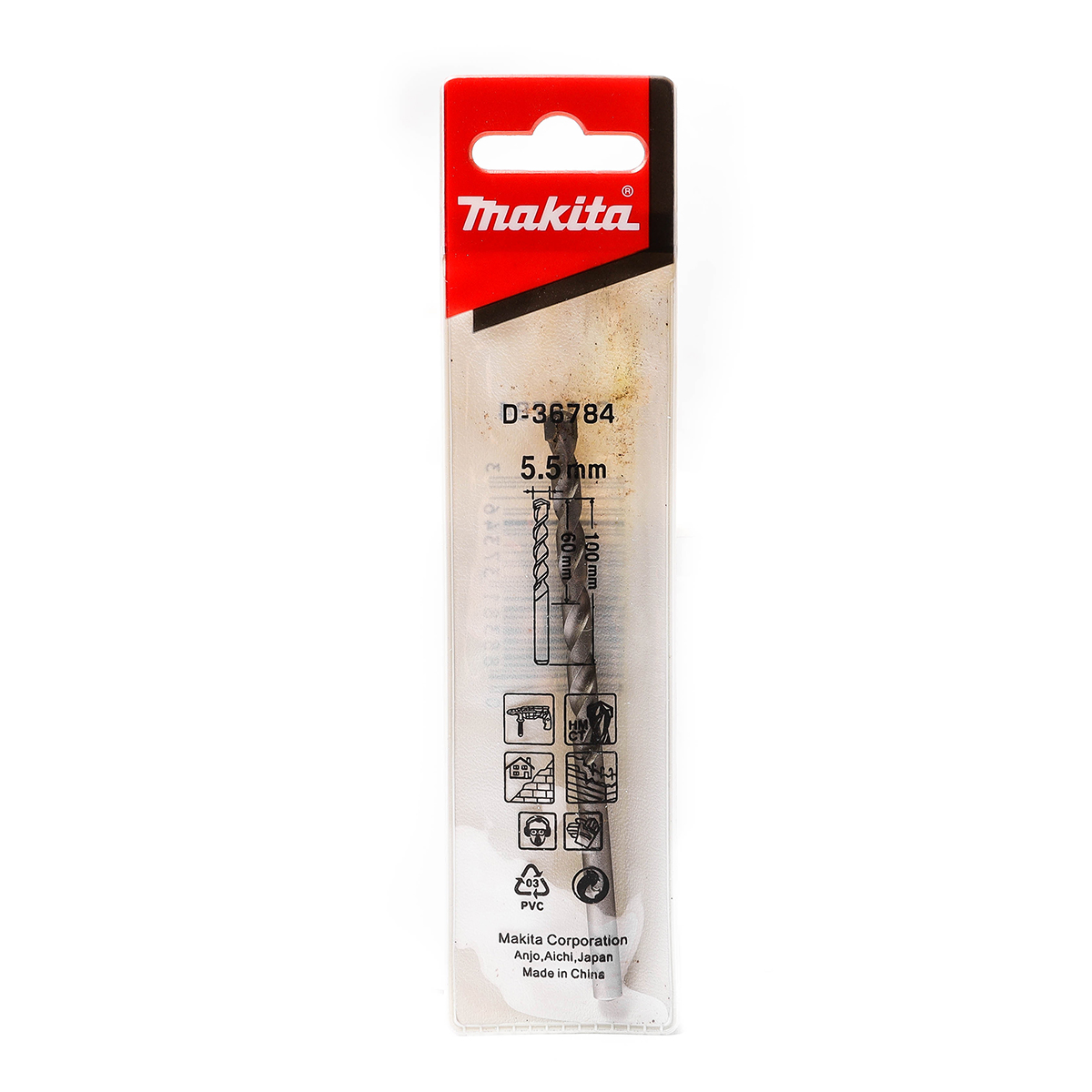 ดอกเจาะปูนตรง 5.5 X100MM D-36784/D-36728 MAKITA รุ่น 003460C รูปที่ 4