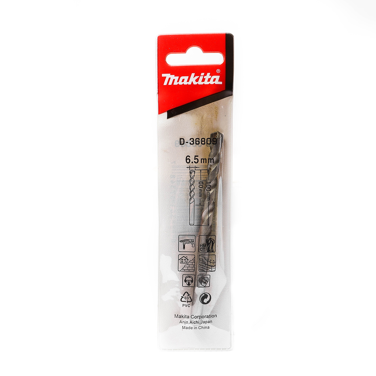 ดอกเจาะปูนตรง 6.5X100 MM D-36809/D-36740 MAKITA รุ่น 003460G รูปที่ 4