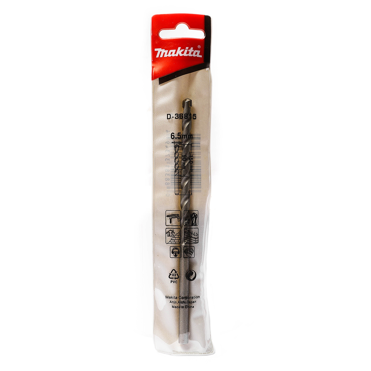 ดอกเจาะปูนตรง 6.5 X150MM D-36815/D-36756 MAKITA รุ่น 003460H รูปที่ 4