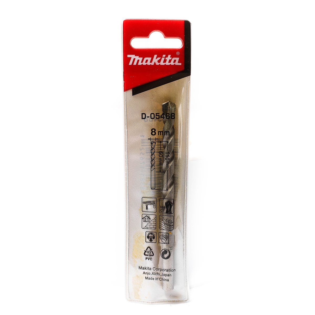 ดอกเจาะปูนตรง 8 X 110 MM D-05468/D-05290 MAKITA รุ่น 003460K รูปที่ 4