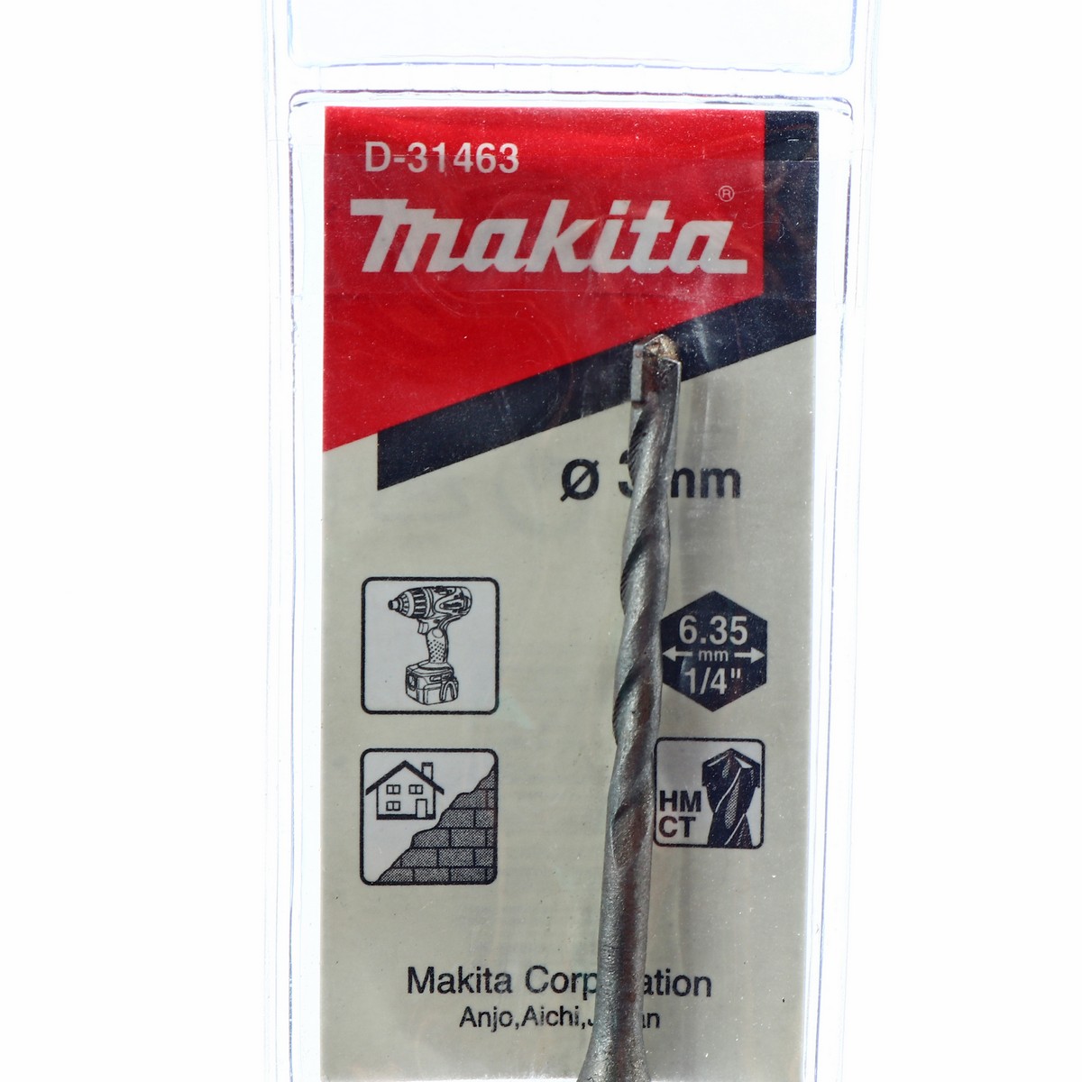 ดอกเจาะปูนก้านหกเหลี่ยม 3 X 80 D-31463 MAKITA รุ่น 003470A รูปที่ 3