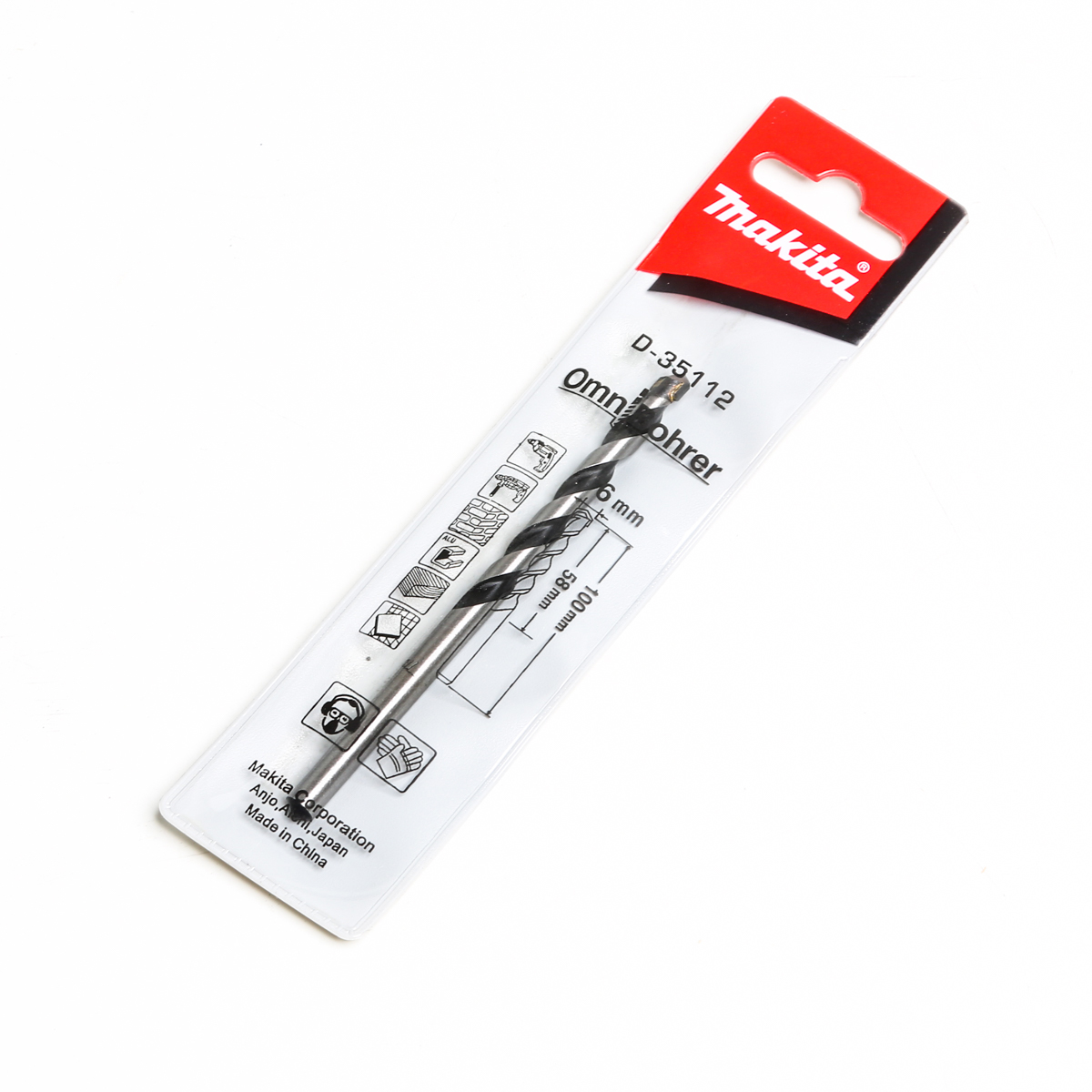 ดอกเจาะ OMNI 6MM X 100MM D-30318 MAKITA รุ่น 003485 รูปที่ 4