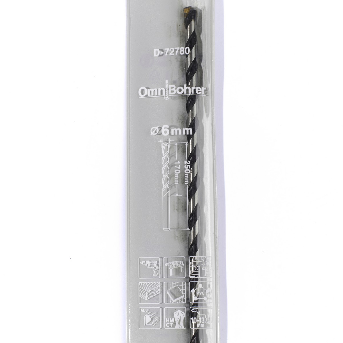 ดอกเจาะ OMNI 6MM X 250MM D-72780 MAKITA รุ่น 003485A2 รูปที่ 3