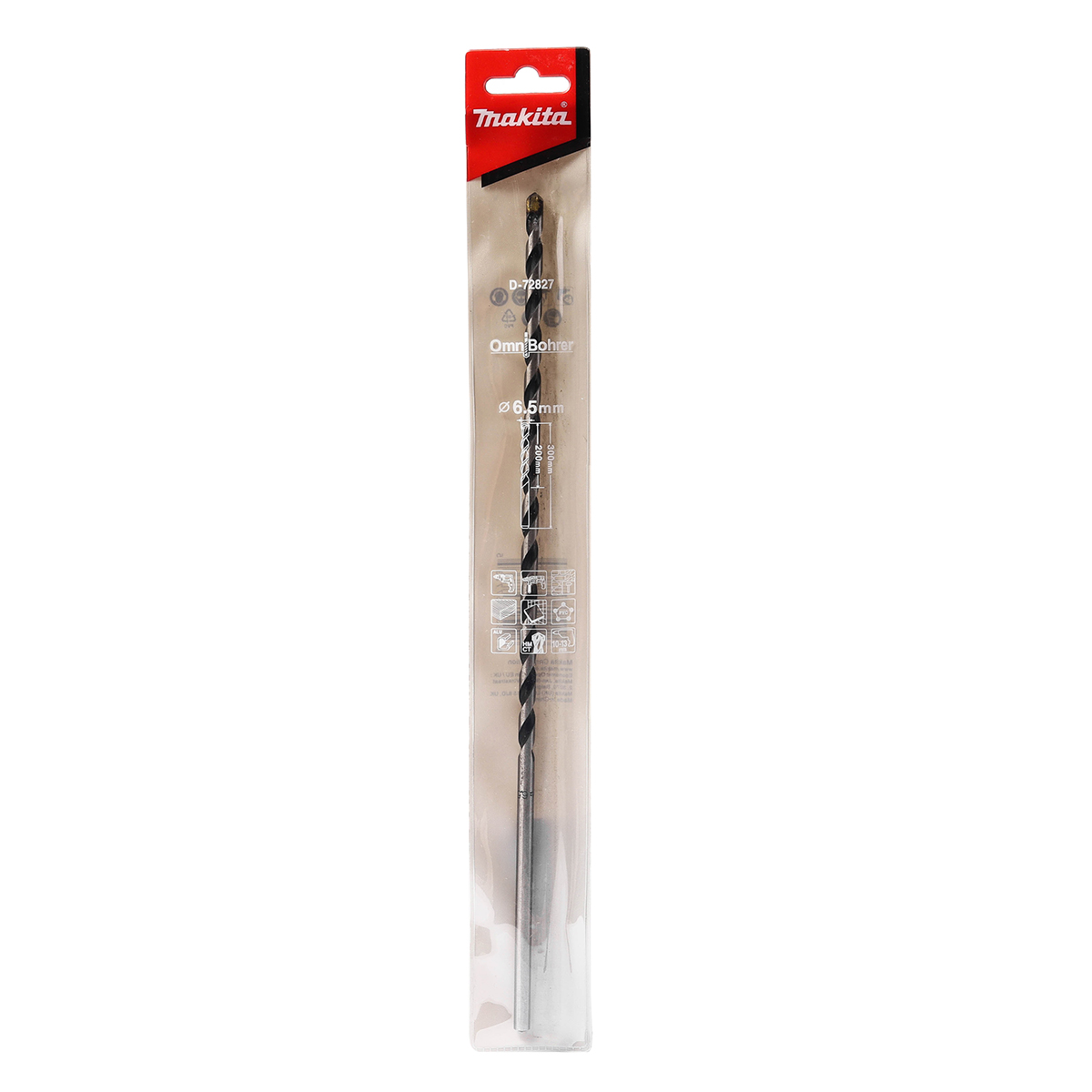 ดอกเจาะ OMNI 6.5MM X 300MM (D-72827) MAKITA รุ่น 003486D ราคา ฿89.61