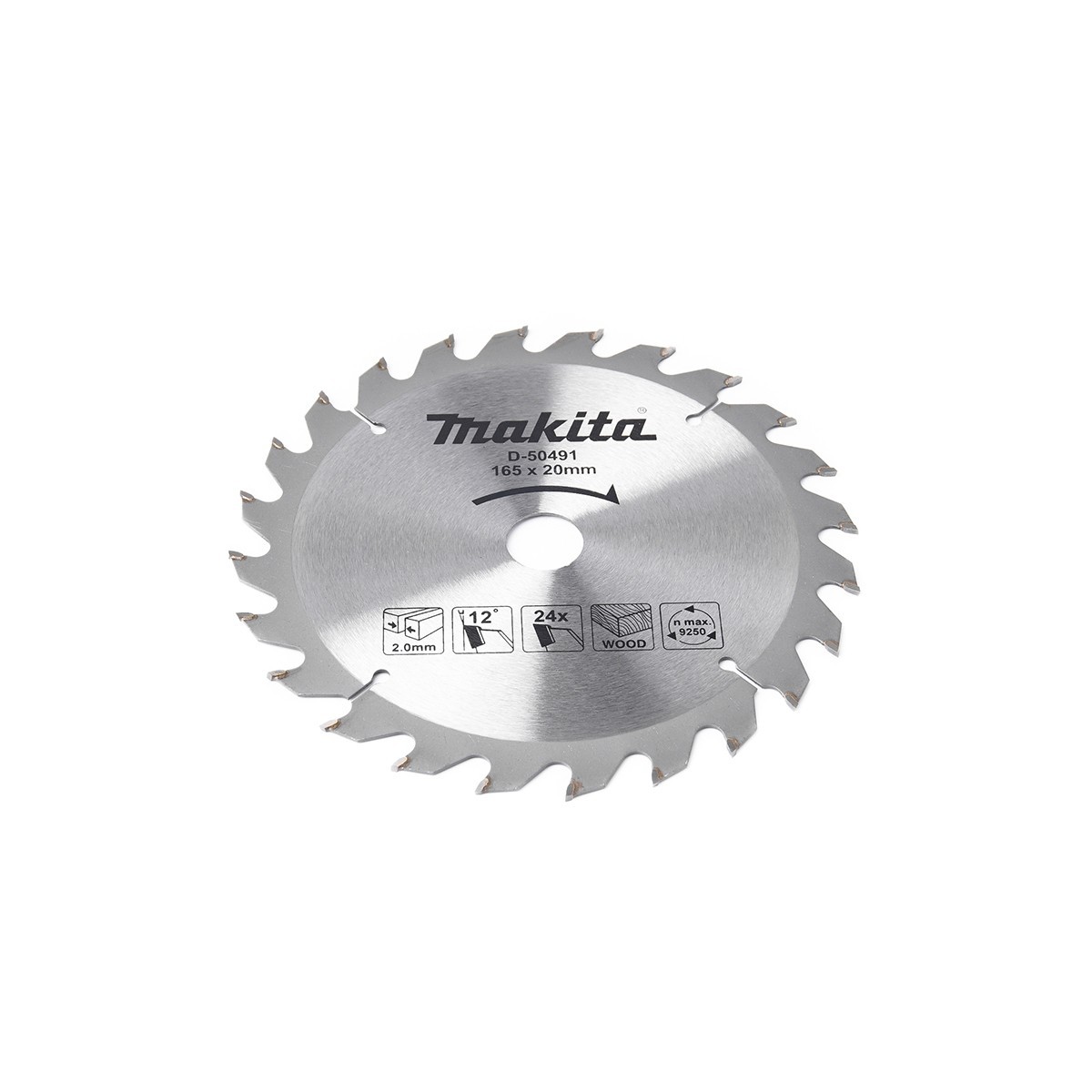 MAKITA T.C.T. SAW BLADE 165MMX20MMX24T photo 5