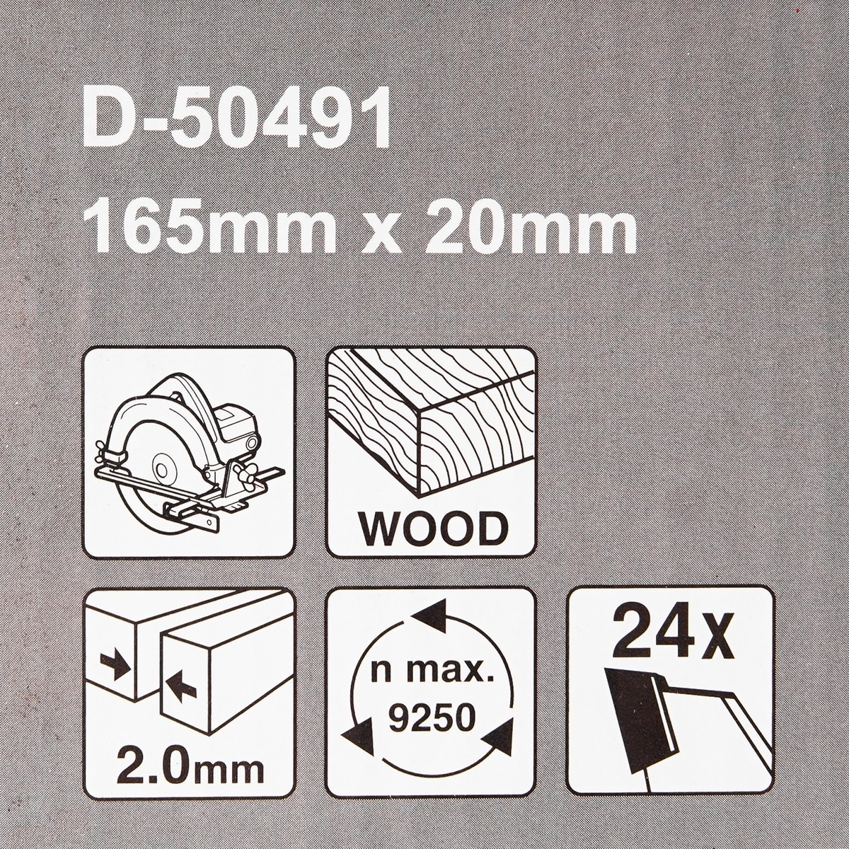MAKITA T.C.T. SAW BLADE 165MMX20MMX24T photo 4