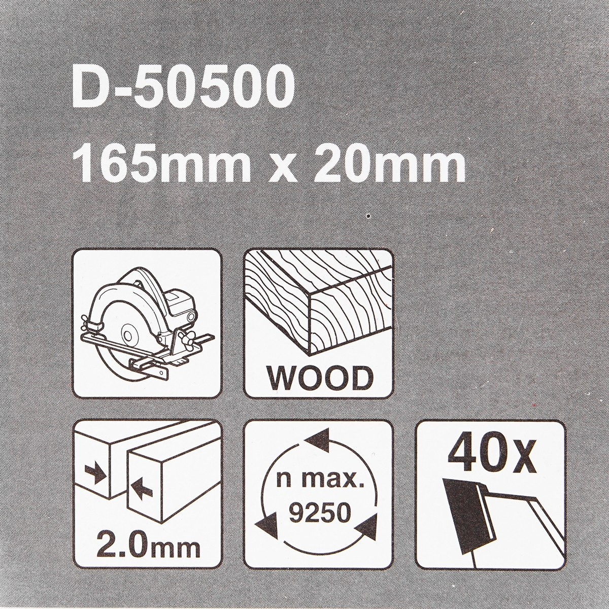 MAKITA T.C.T. SAW BLADE 165MMX20MMX40T photo 4