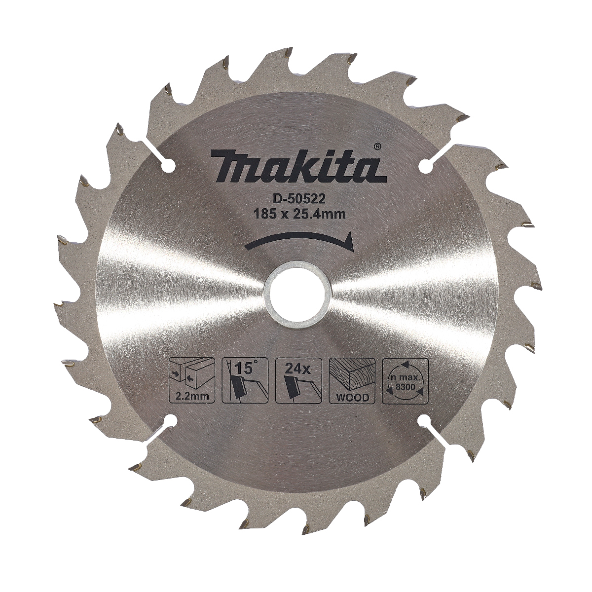 MAKITA T.C.T. SAW BLADE 185MMX25.4MMX24T photo 2