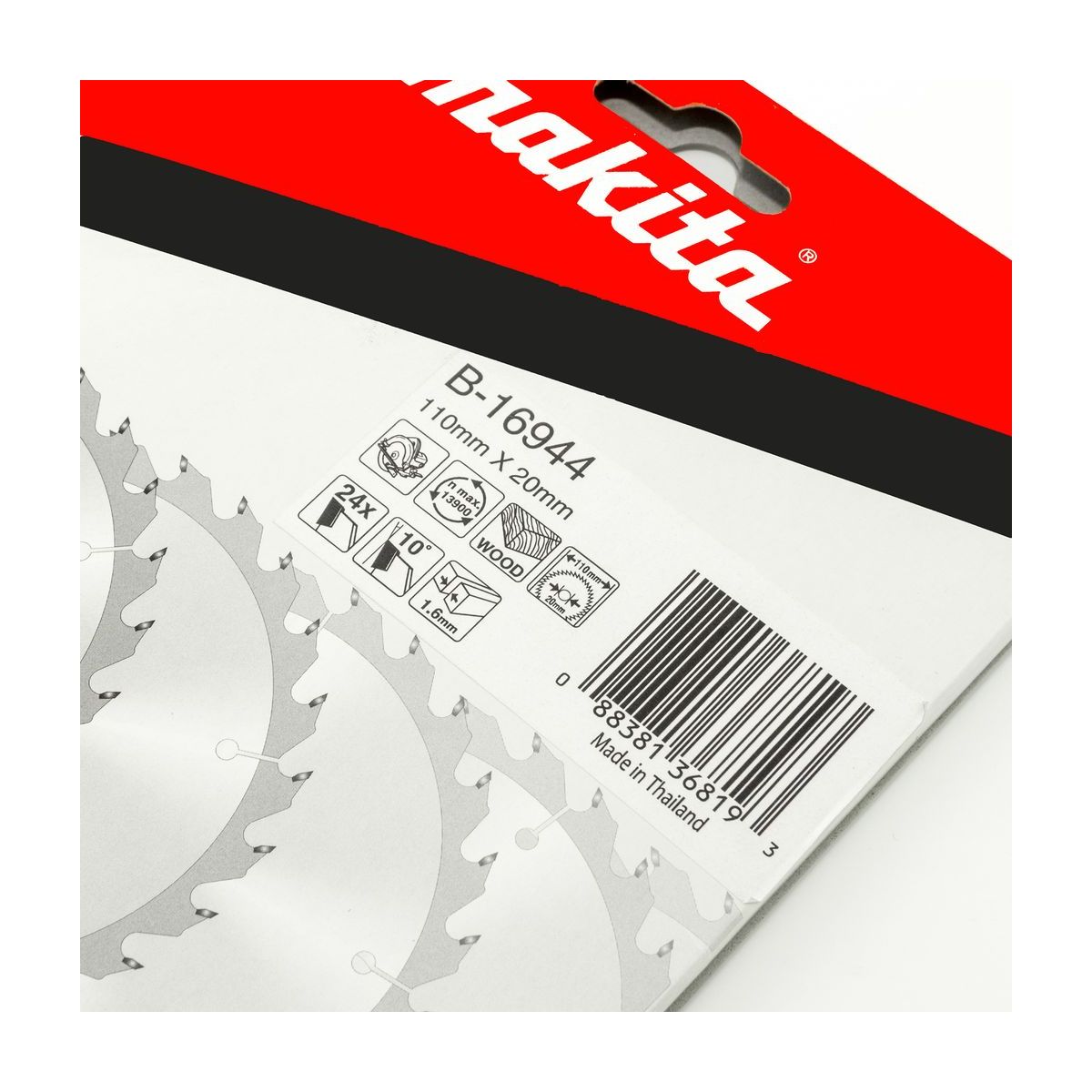 MAKITA T.C.T. SAW BLADE 110X24TX20 photo 5