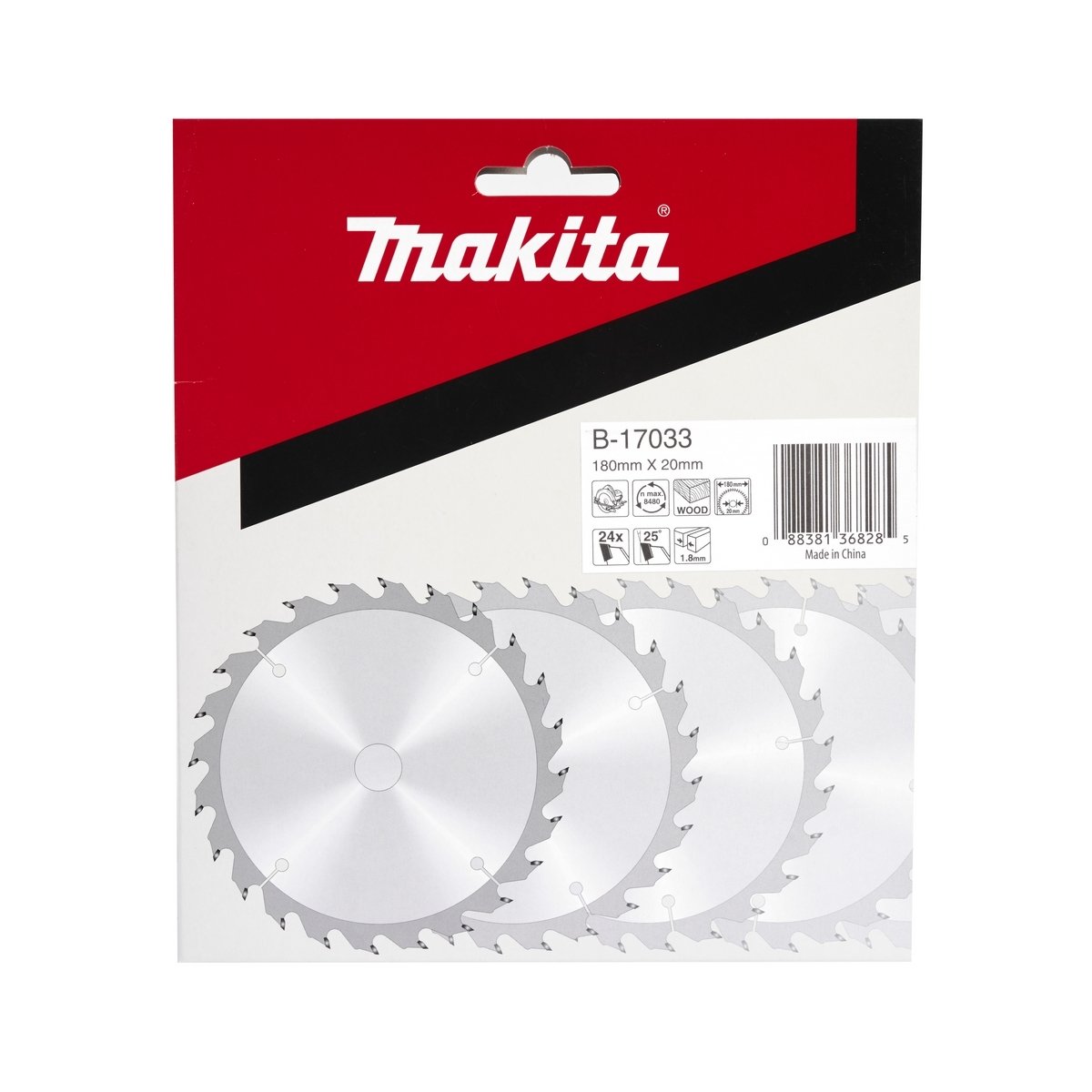 MAKITA T.C.T. SAW BLADE 180X24TX20 photo 5