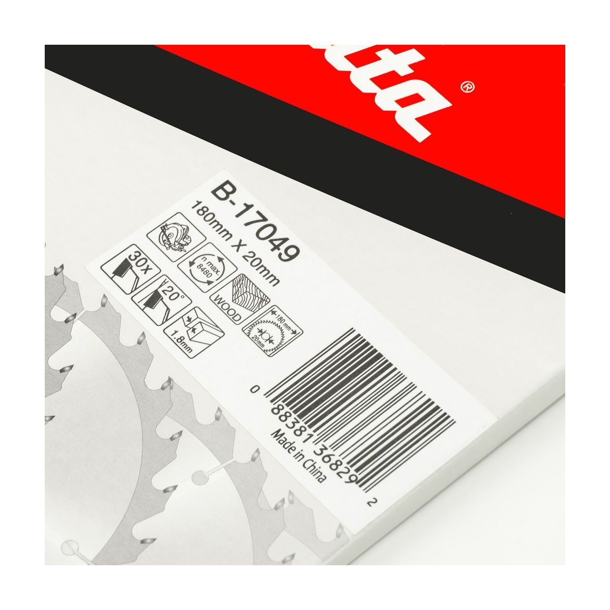 MAKITA T.C.T. SAW BLADE 180X30TX20 photo 5