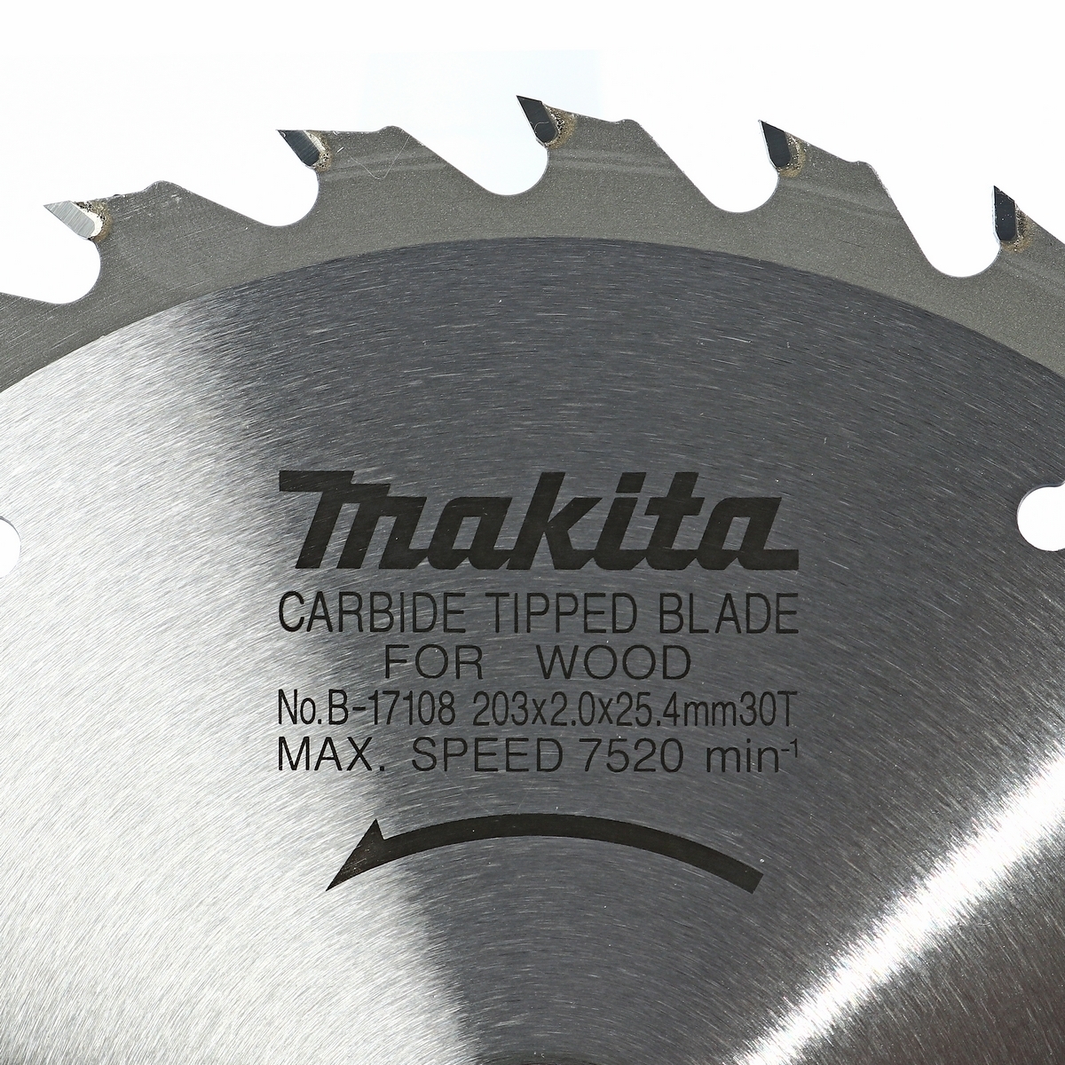 MAKITA T.C.T. SAW BLADE 203X30TX25.4 photo 3