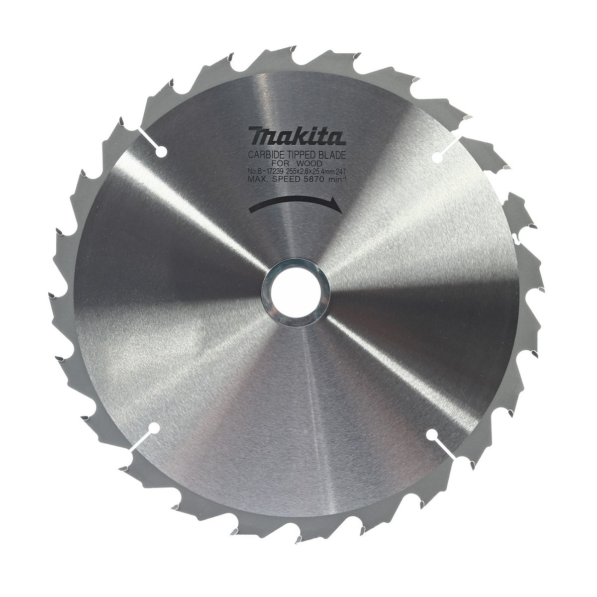 MAKITA T.C.T. SAW BLADE 255MM 10"X24T (B-17239) photo 2