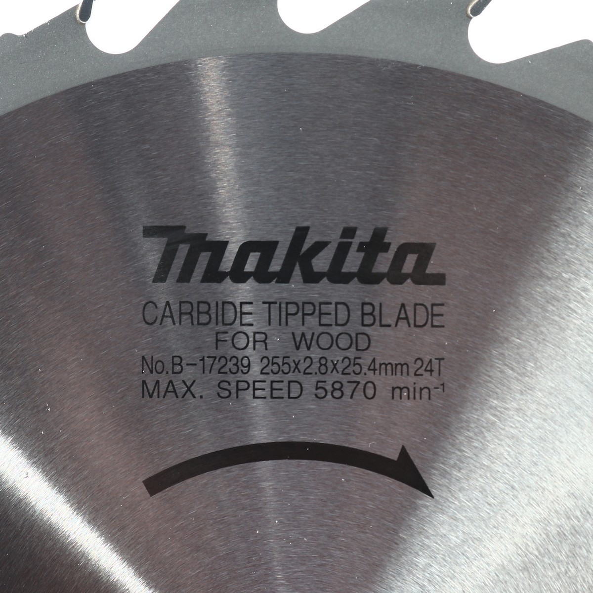 MAKITA T.C.T. SAW BLADE 255MM 10"X24T (B-17239) photo 3