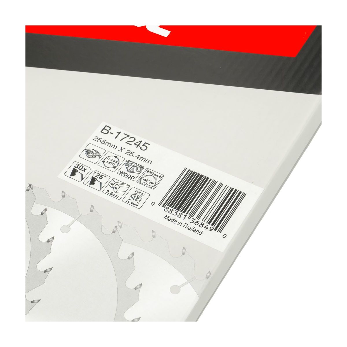 MAKITA T.C.T. SAW BLADE 255X30TX25.4 photo 5