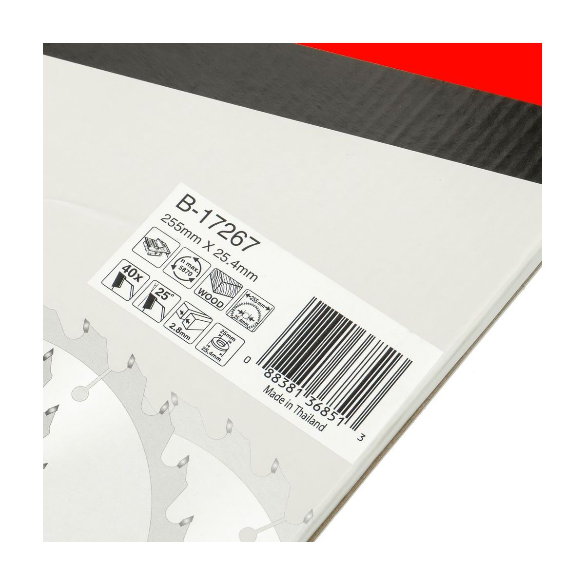 MAKITA T.C.T. SAW BLADE 255X40TX25.4 photo 5