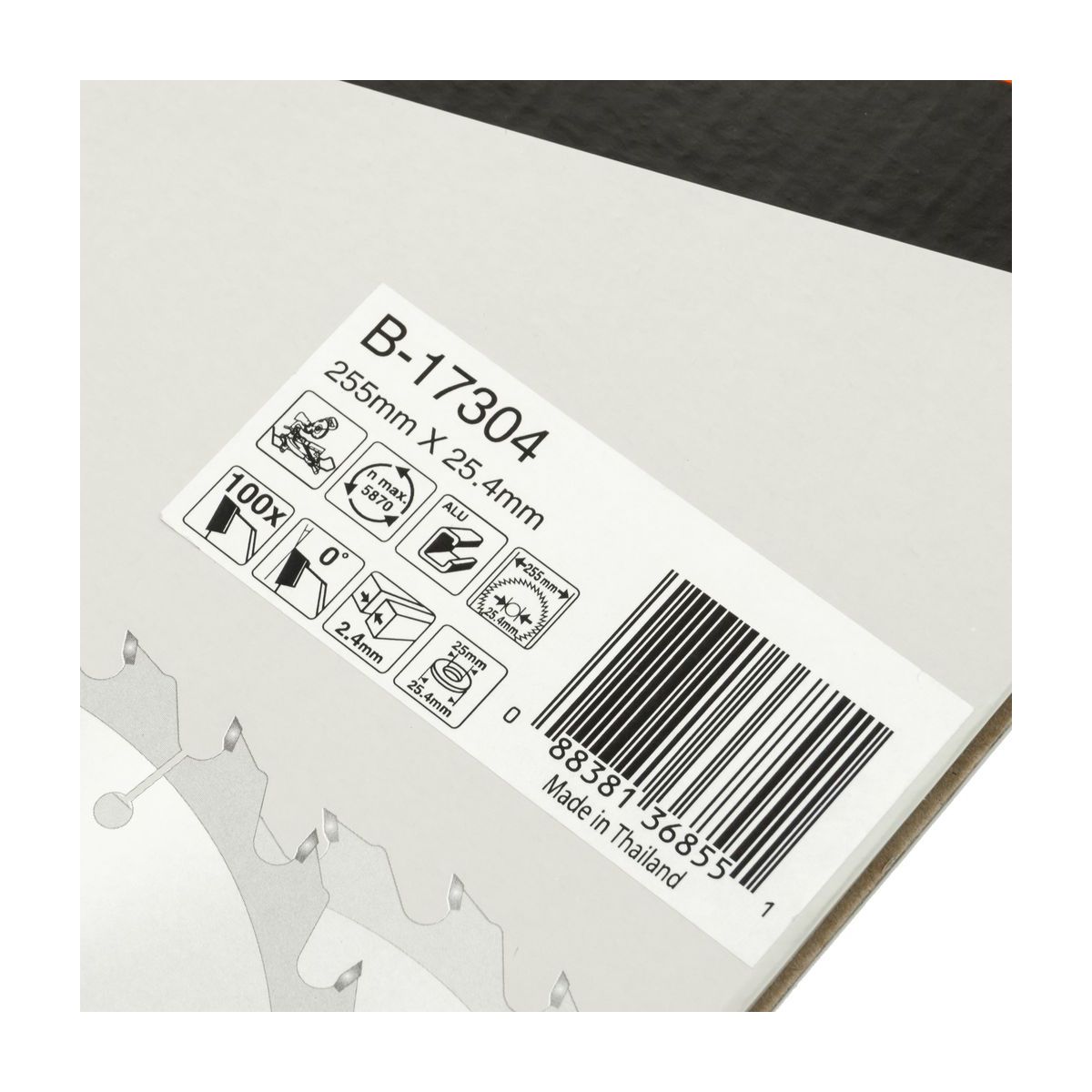 MAKITA T.C.T. SAW BLADE 255X100TX25.4 photo 5