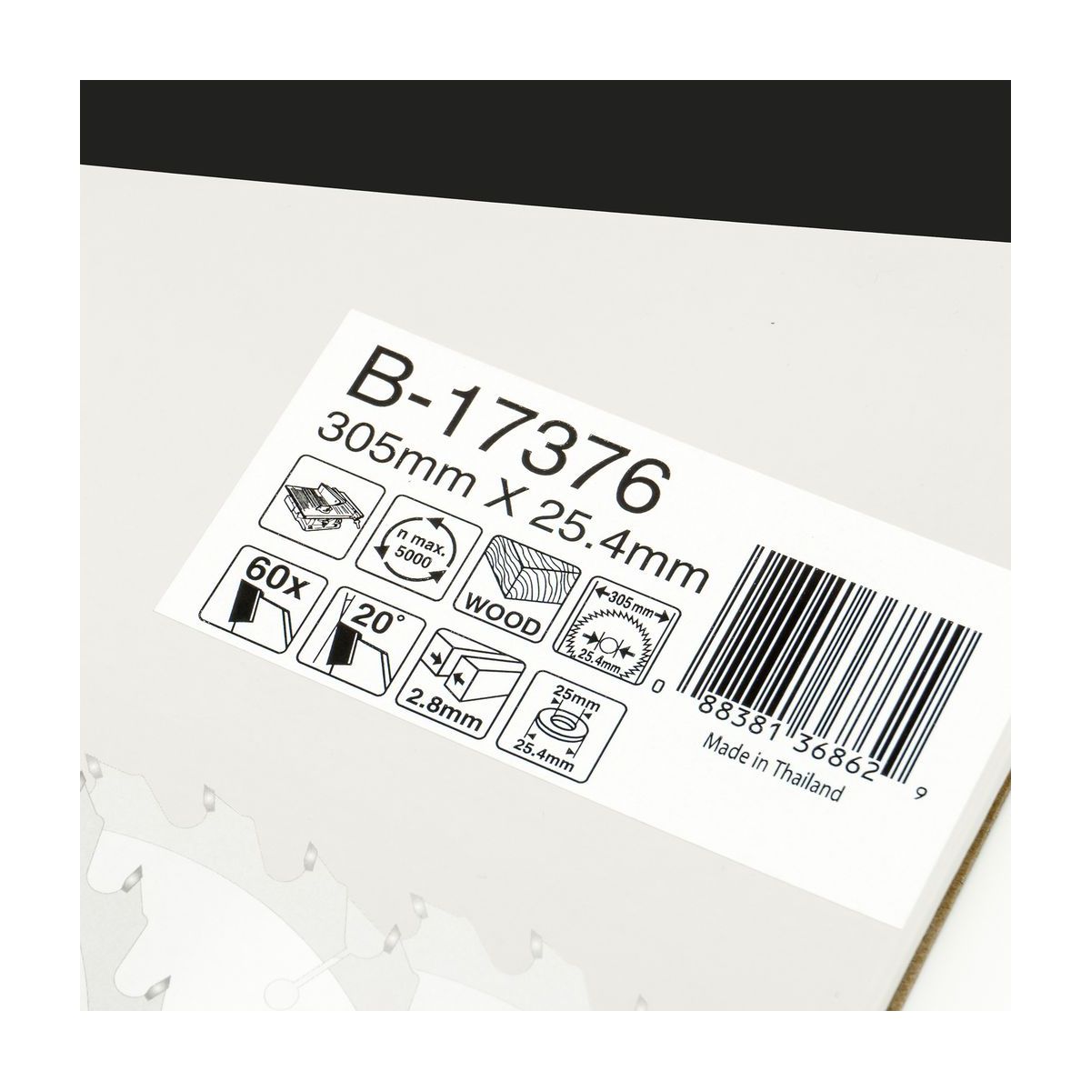 MAKITA T.C.T. SAW BLADE 305X60TX25.4 photo 5