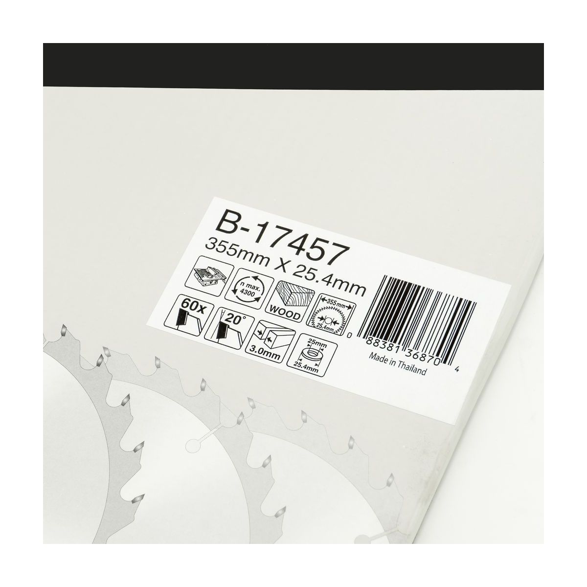 MAKITA T.C.T. SAW BLADE 355X60TX25.4 photo 5